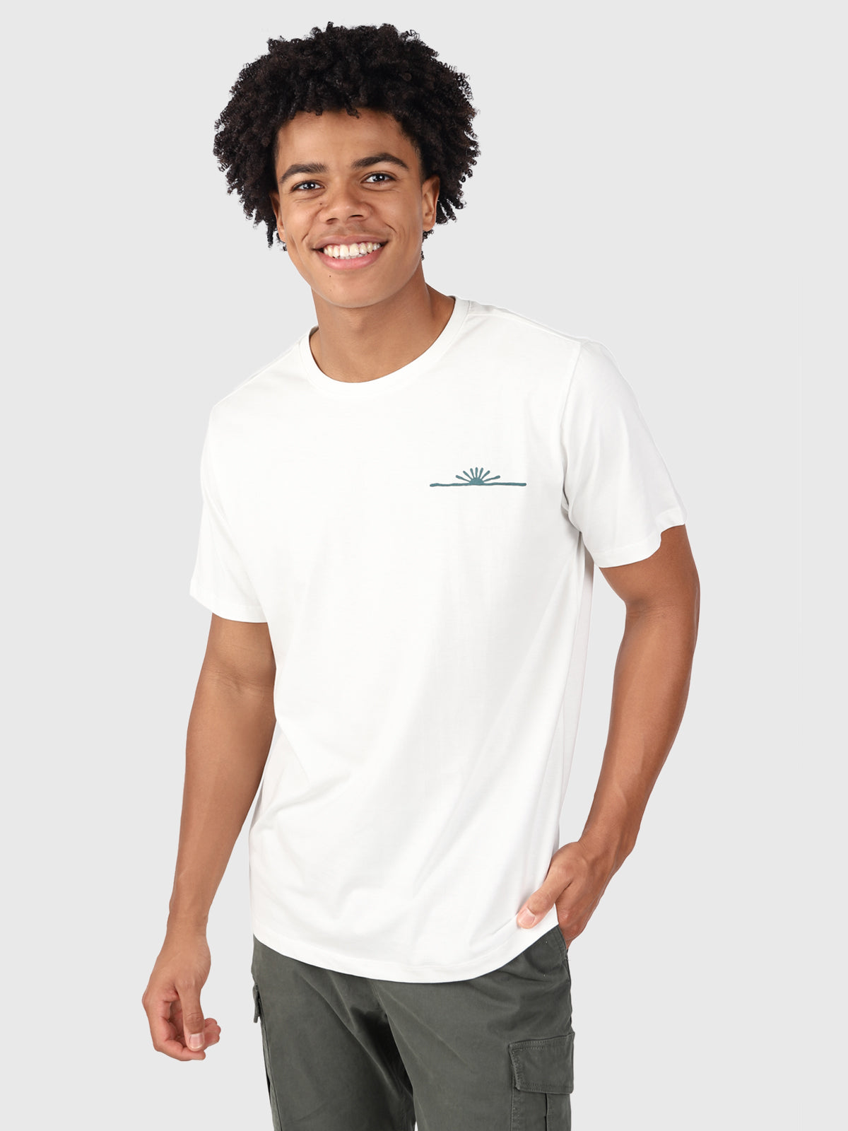 Sun-Logo Herren T-shirt | Off-White