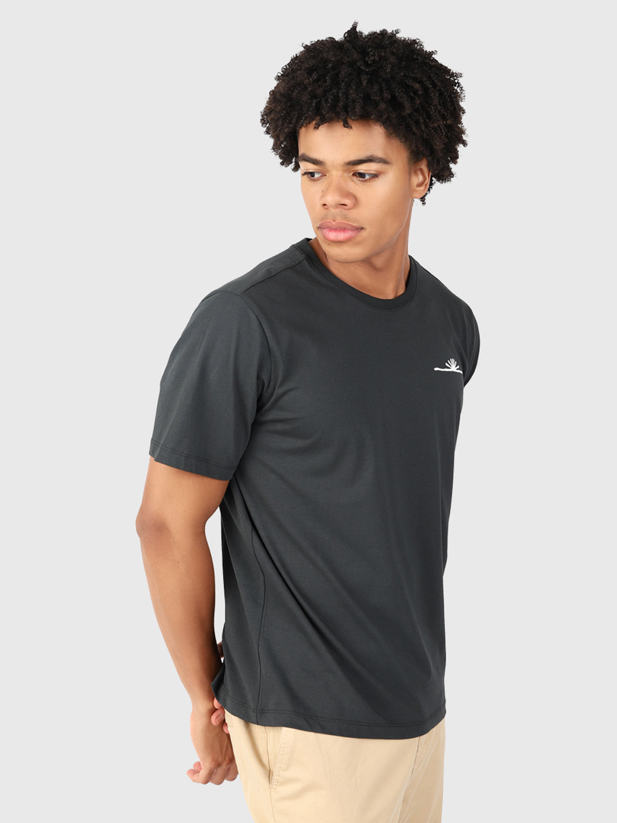 Sun-Logo Men T-shirt | Black