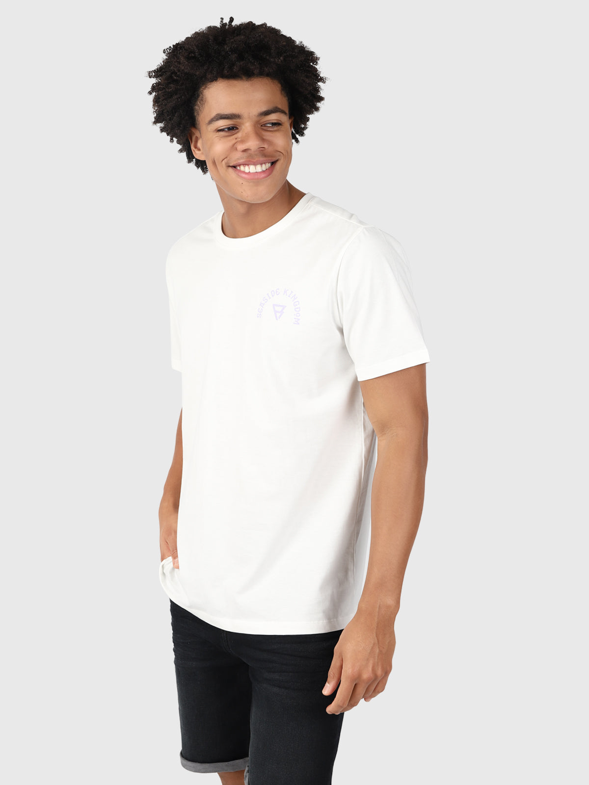 Kingfin Herren T-shirt | Off-White