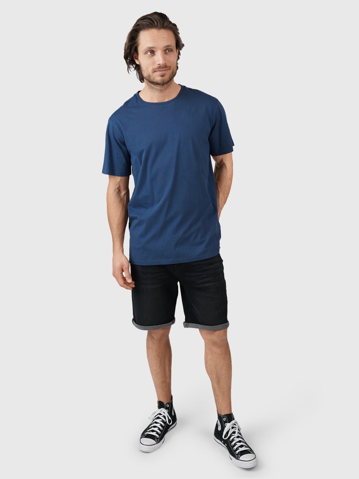 Oval-Mountain Men T-shirt | Blue