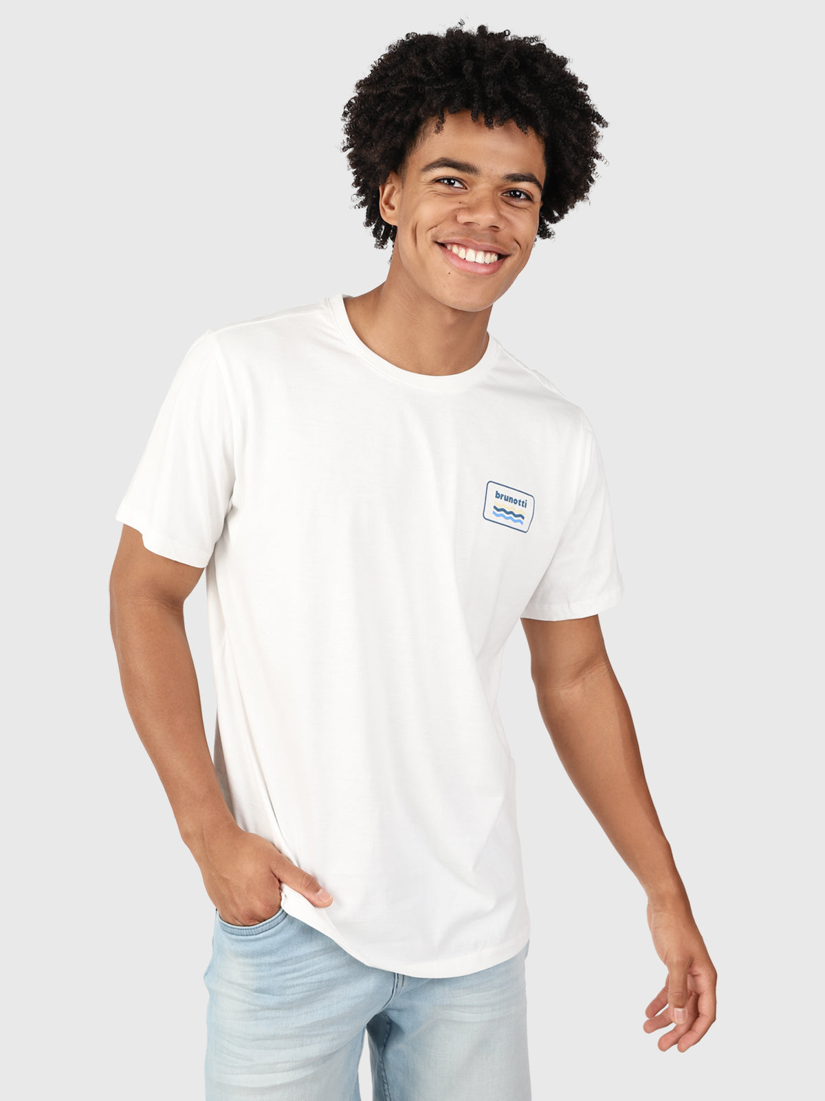Logo-Wave Men T-shirt | Off-White