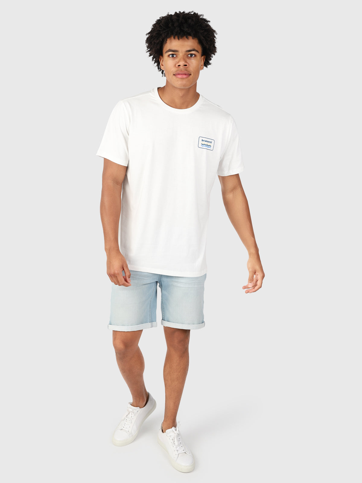 Logo-Wave Herren T-shirt | Off-White