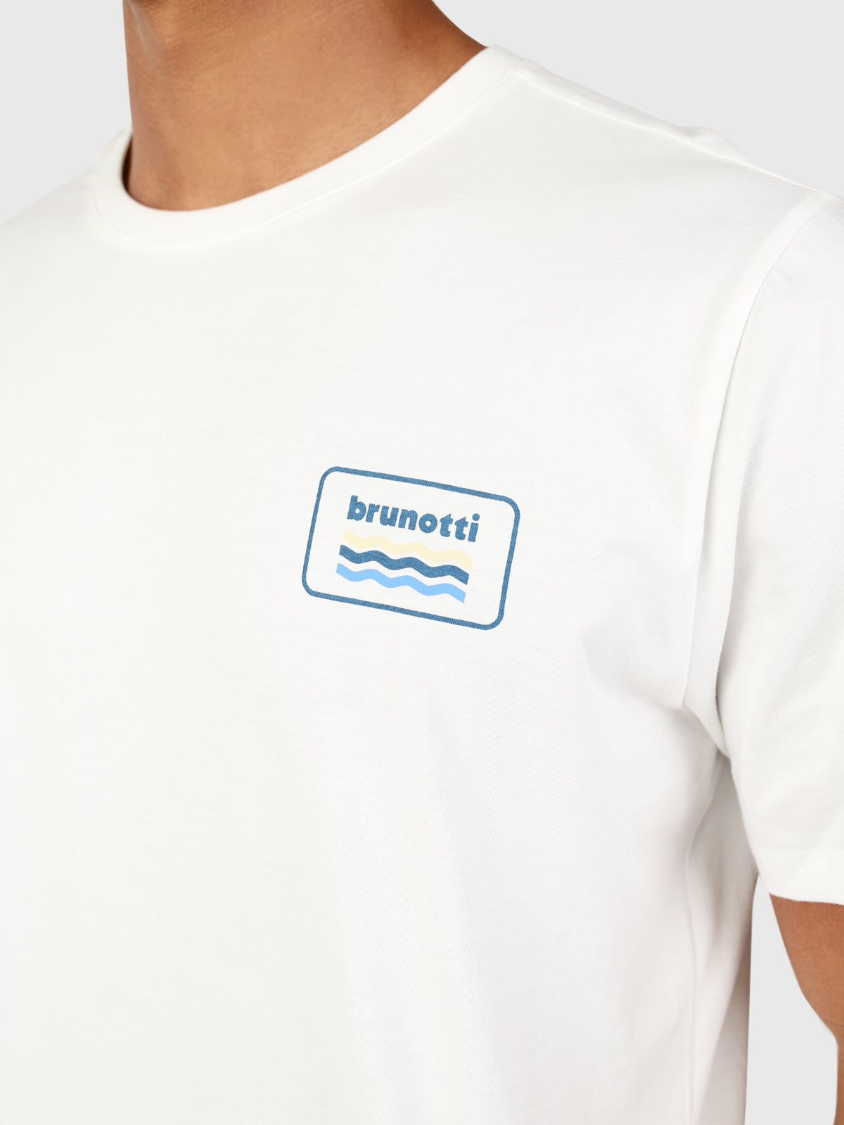 Logo-Wave Herren T-shirt | Off-White