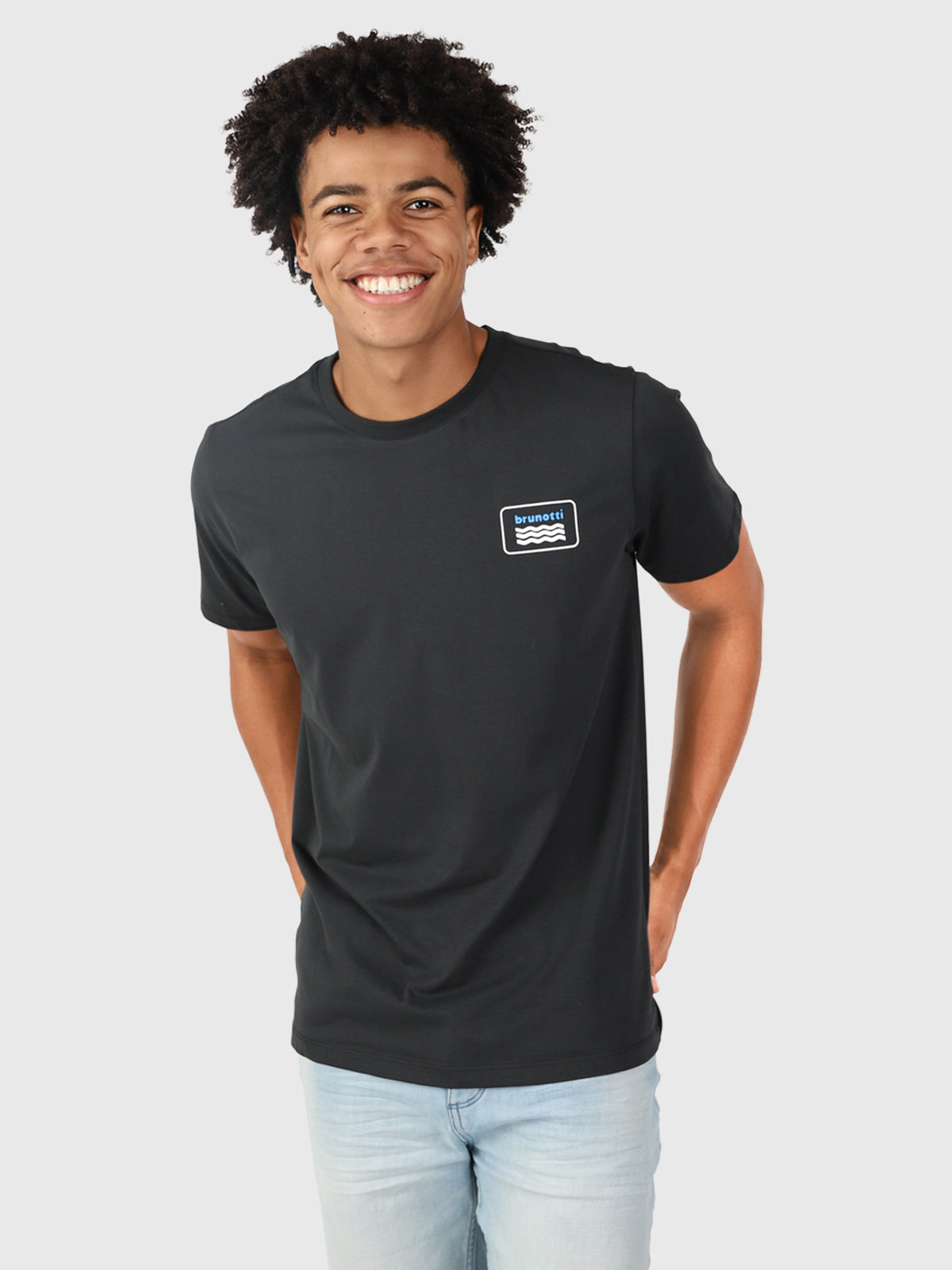 Logo-Wave Herren T-shirt | Schwarz