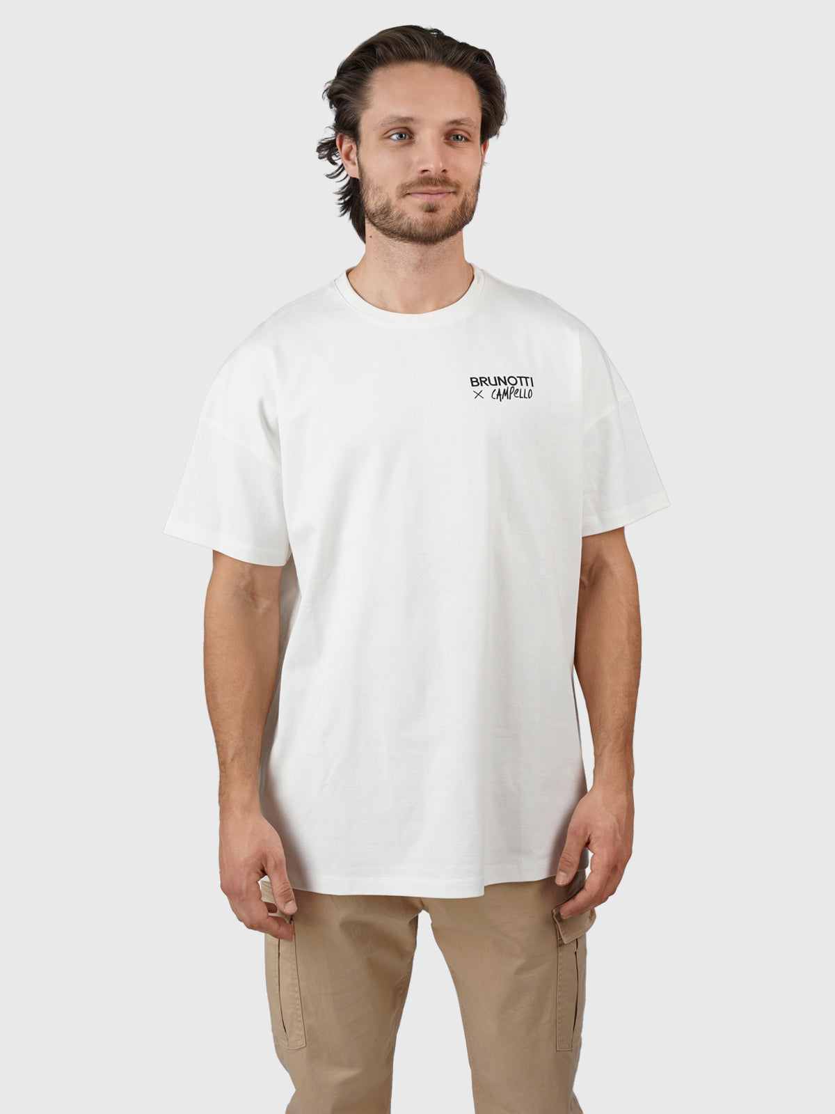 Campello-Palm Herren Oversized T-shirt | Off-White