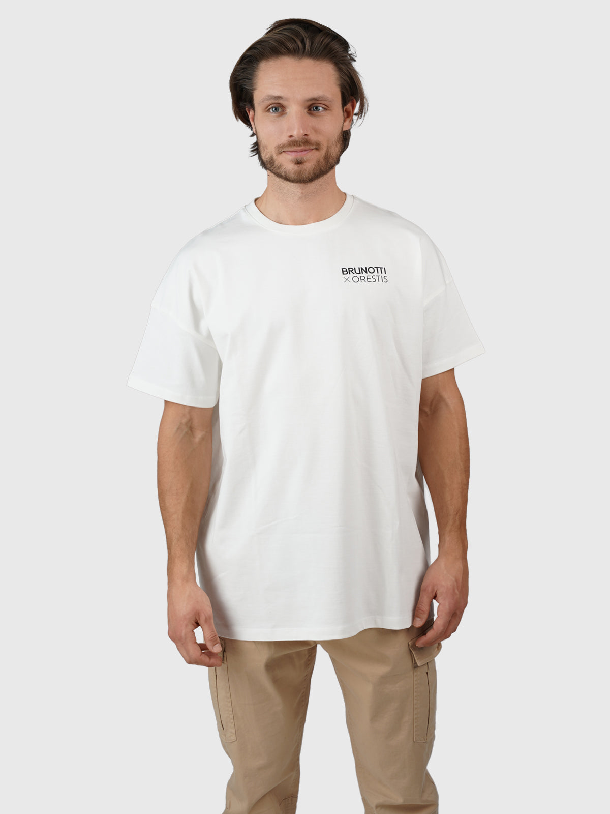 Orestis-Nature Men Oversized T-shirt | Off-White