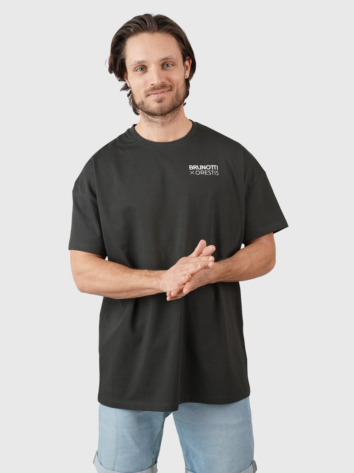 Orestis-Nature Men Oversized T-shirt | Black