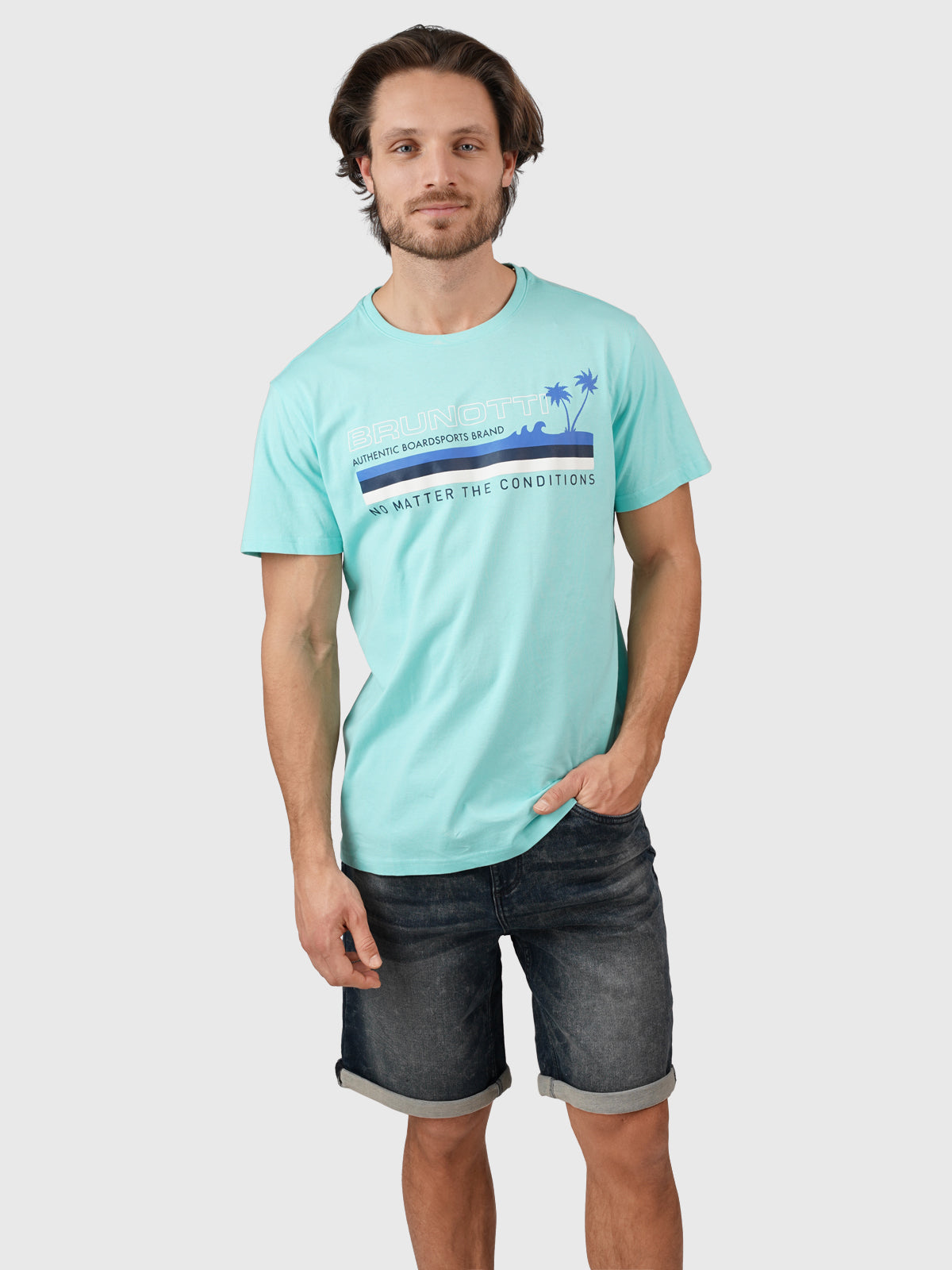 Leeway Heren T-shirt | Blauw