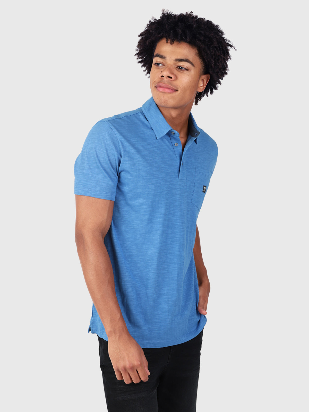 Palotje Men Polo Shortsleeve | Bright Blue