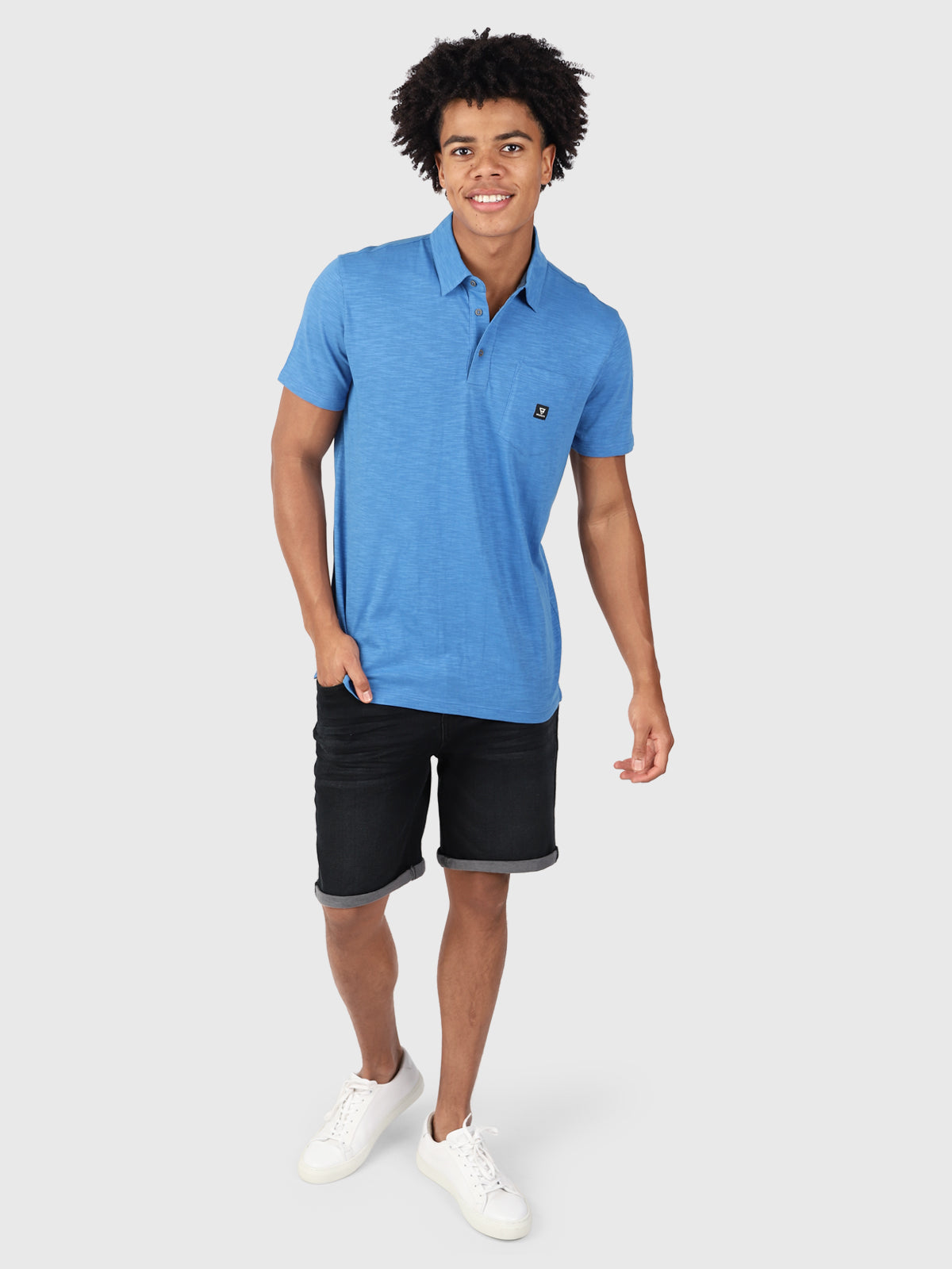 Palotje Men Polo Shortsleeve | Bright Blue