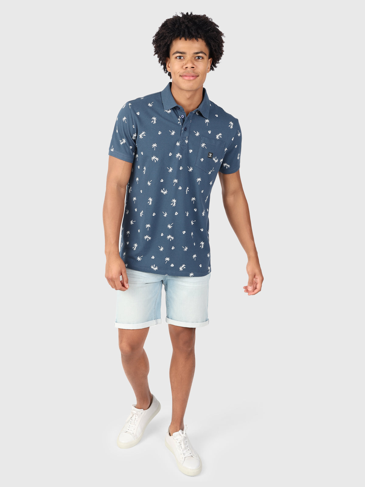 Addax-AO Men Polo Shortsleeve | Blue