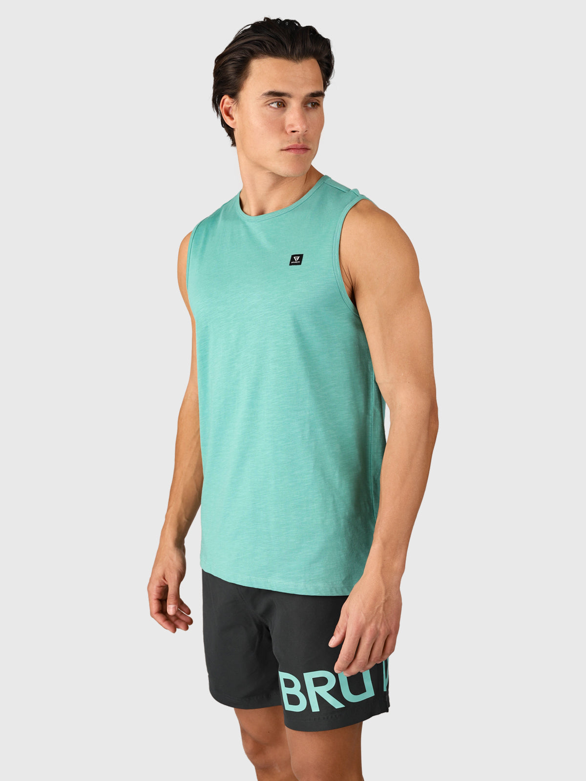 Malaku-Slub Men Singlet | Bottle Green