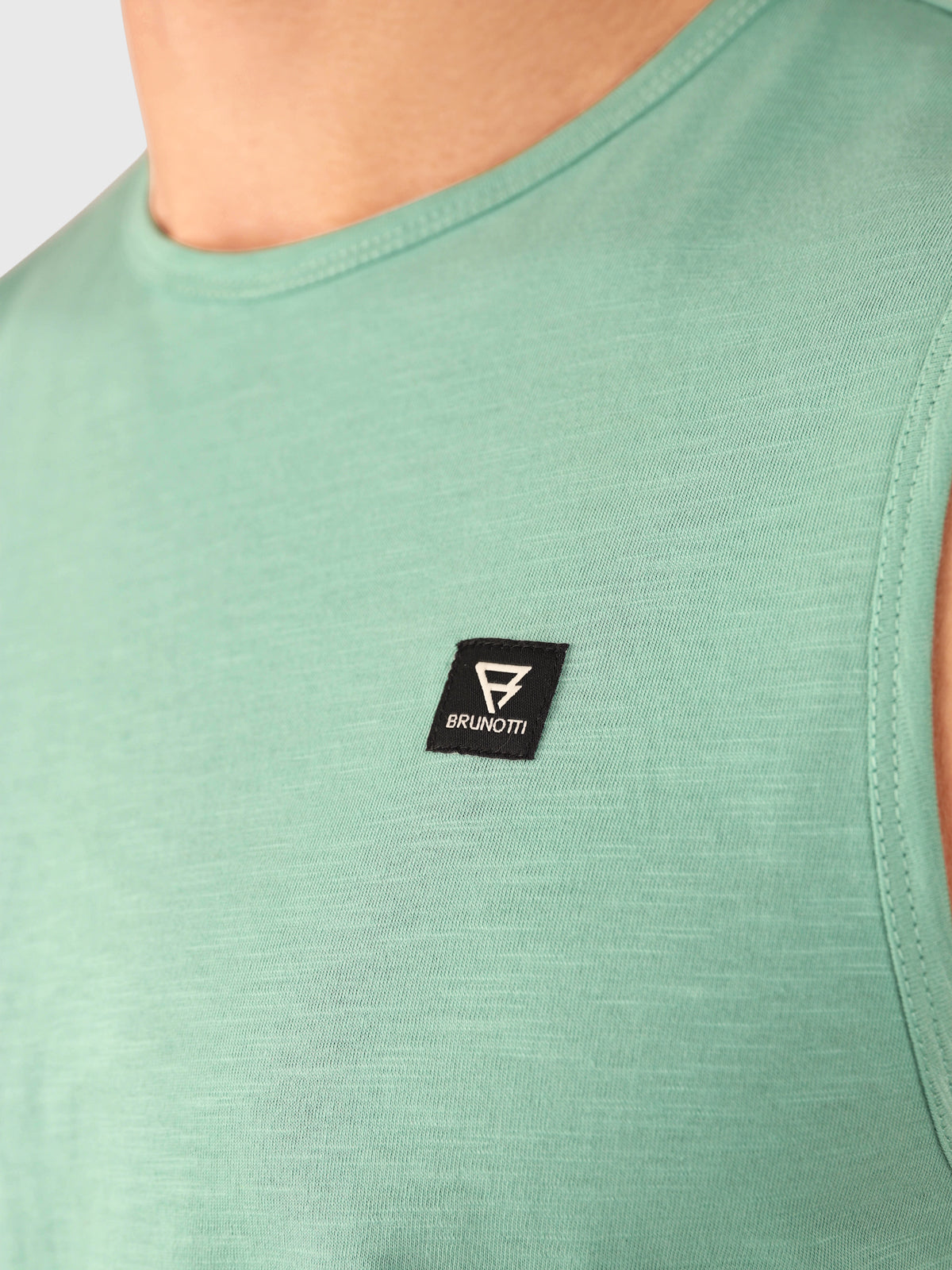 Malaku-Slub Men Singlet | Bottle Green