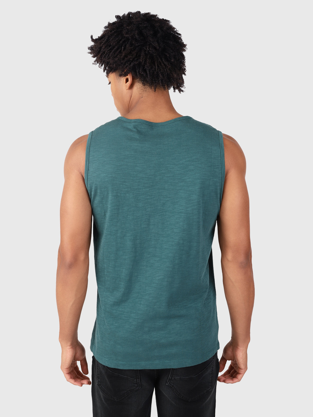 Malaku-Slub Men Singlet | Green