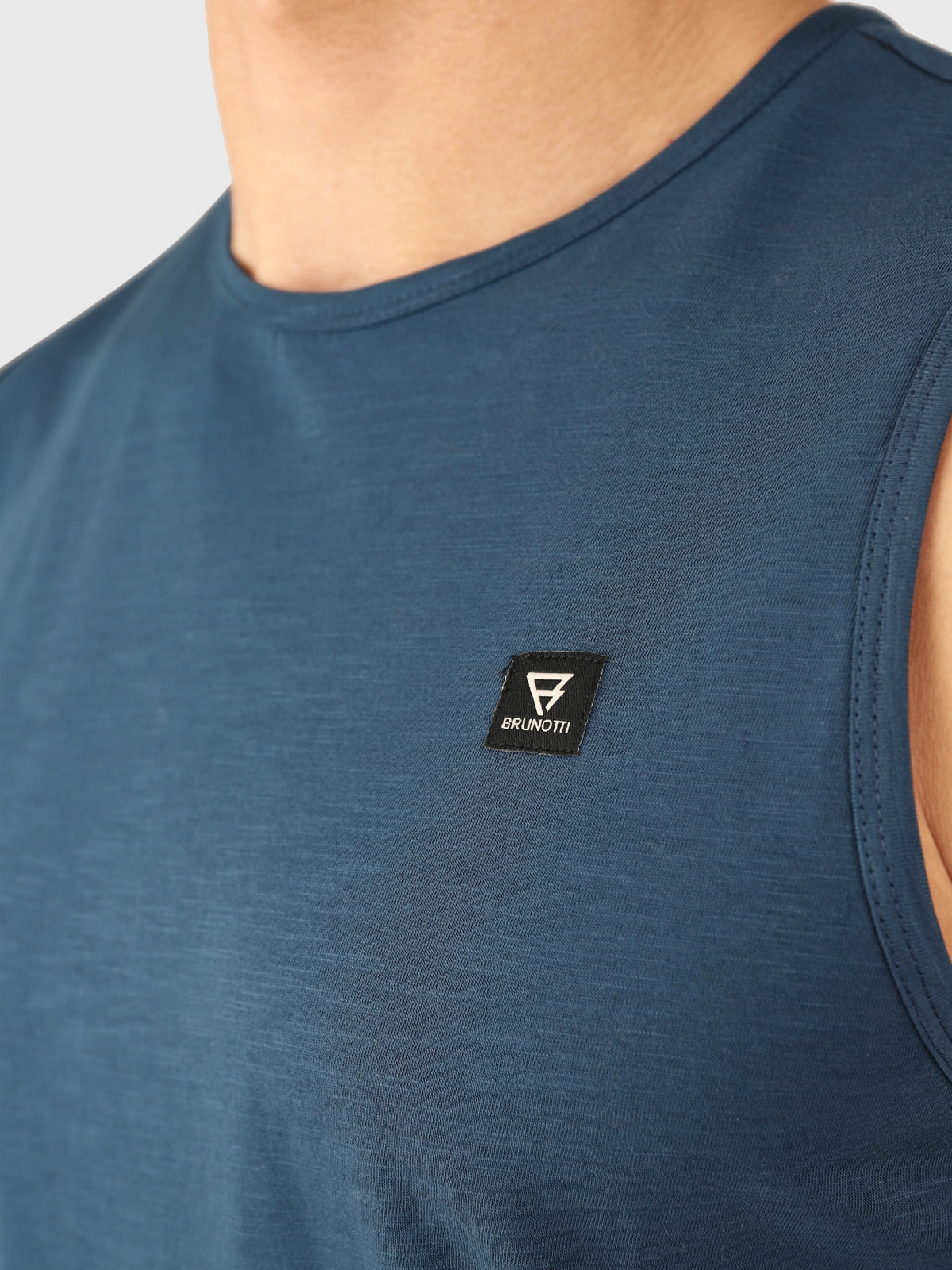 Malaku-Slub Men Singlet | Night Blue