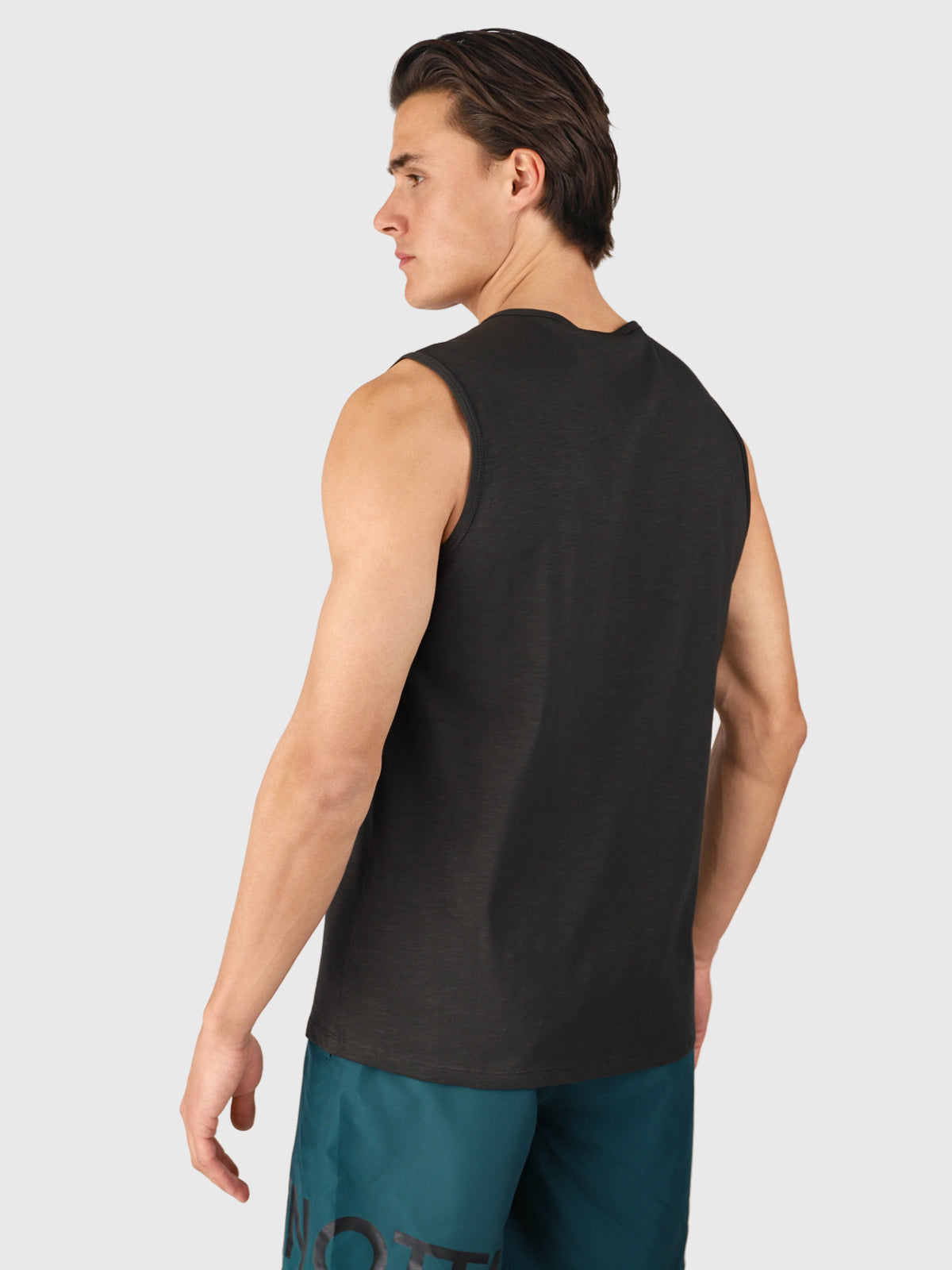 Malaku-Slub Men Singlet | Pirate Black