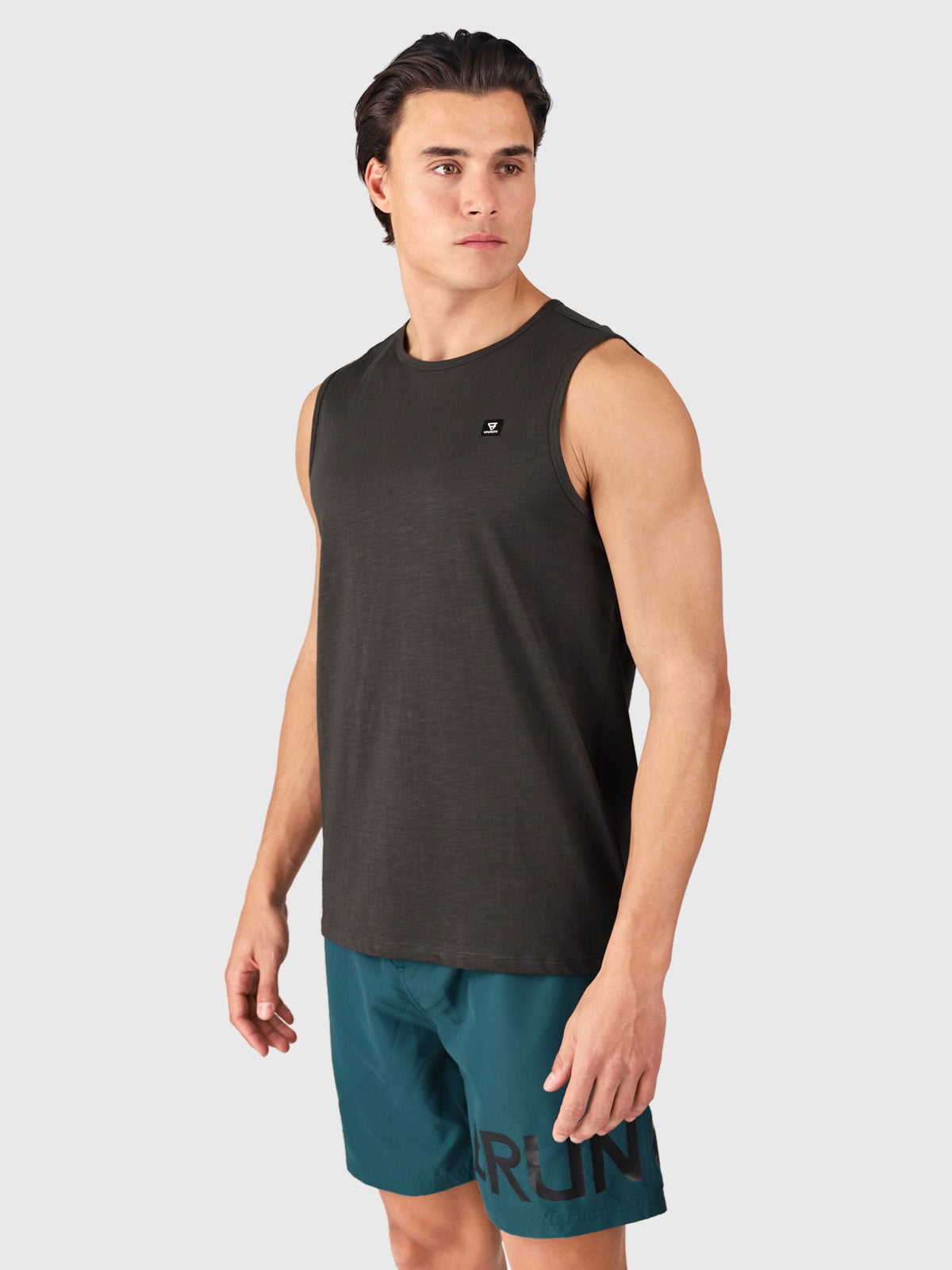 Malaku-Slub Men Singlet | Pirate Black