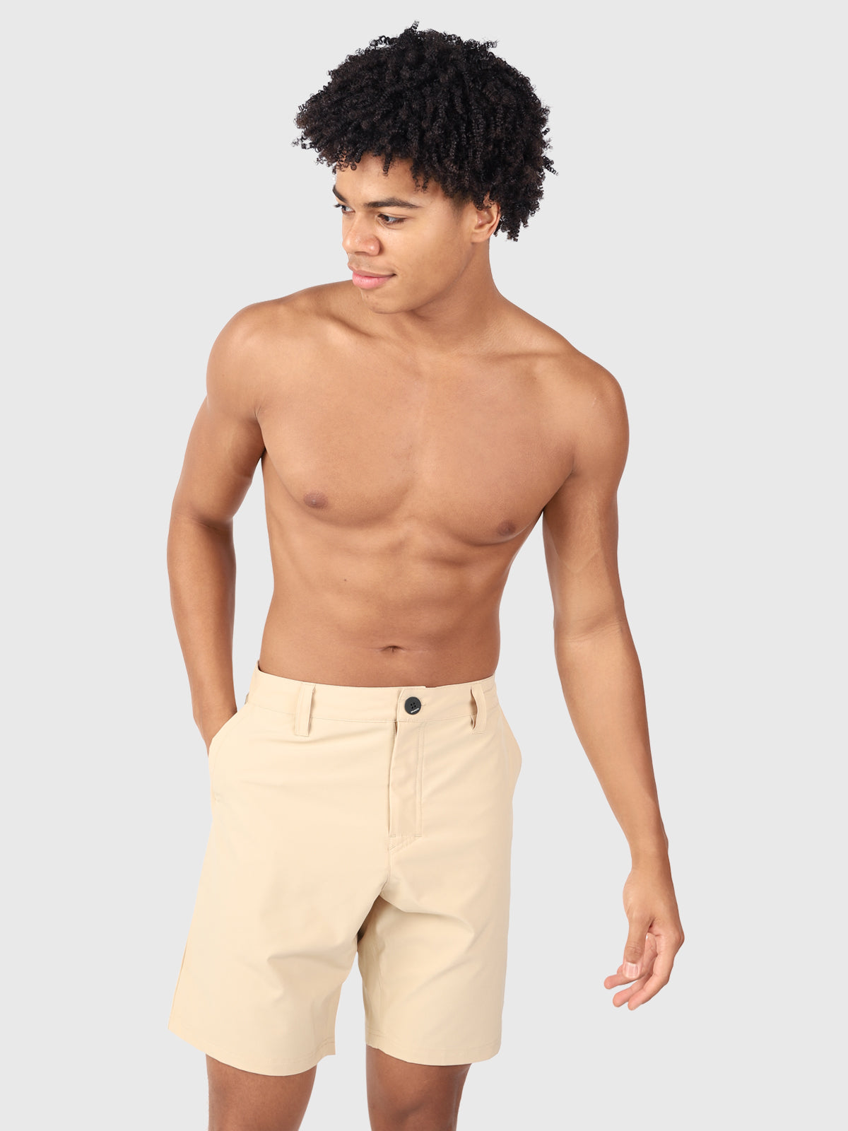 Marret Men Hybrid Shorts | Beige