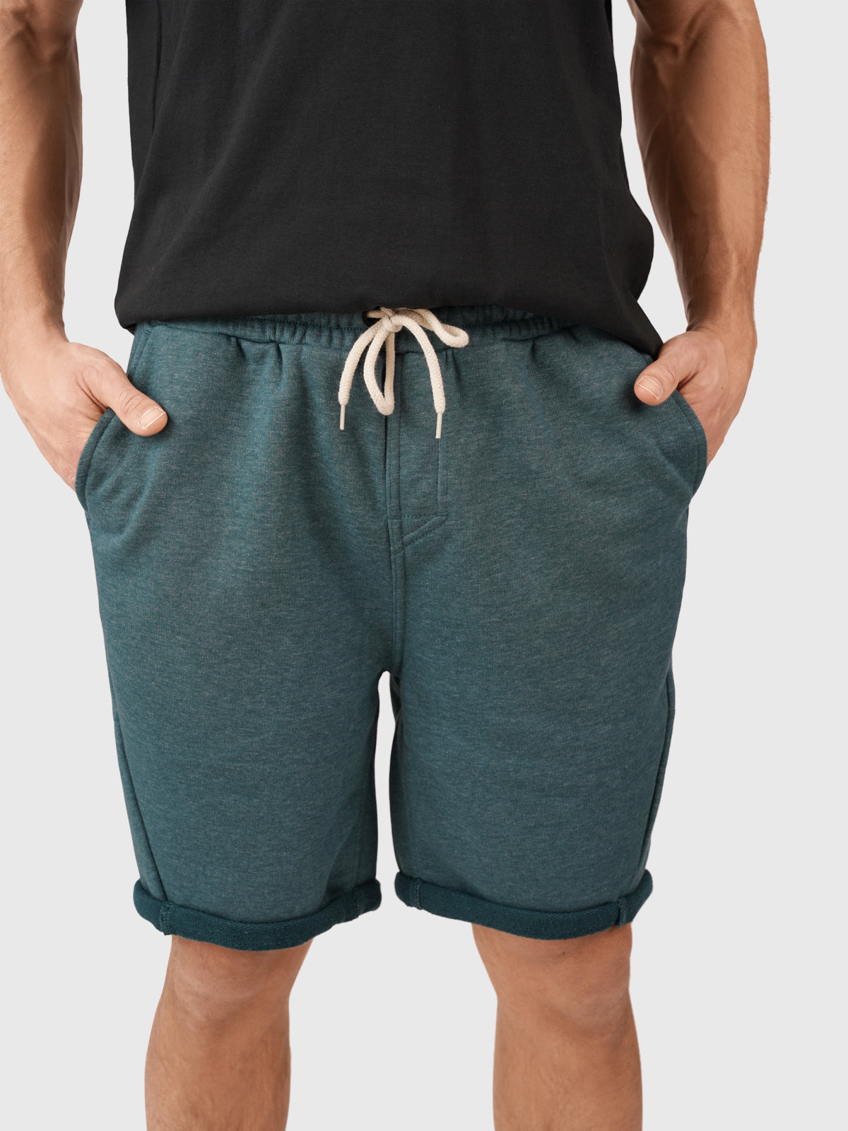 Salvino Heren Sweat Short | Groen