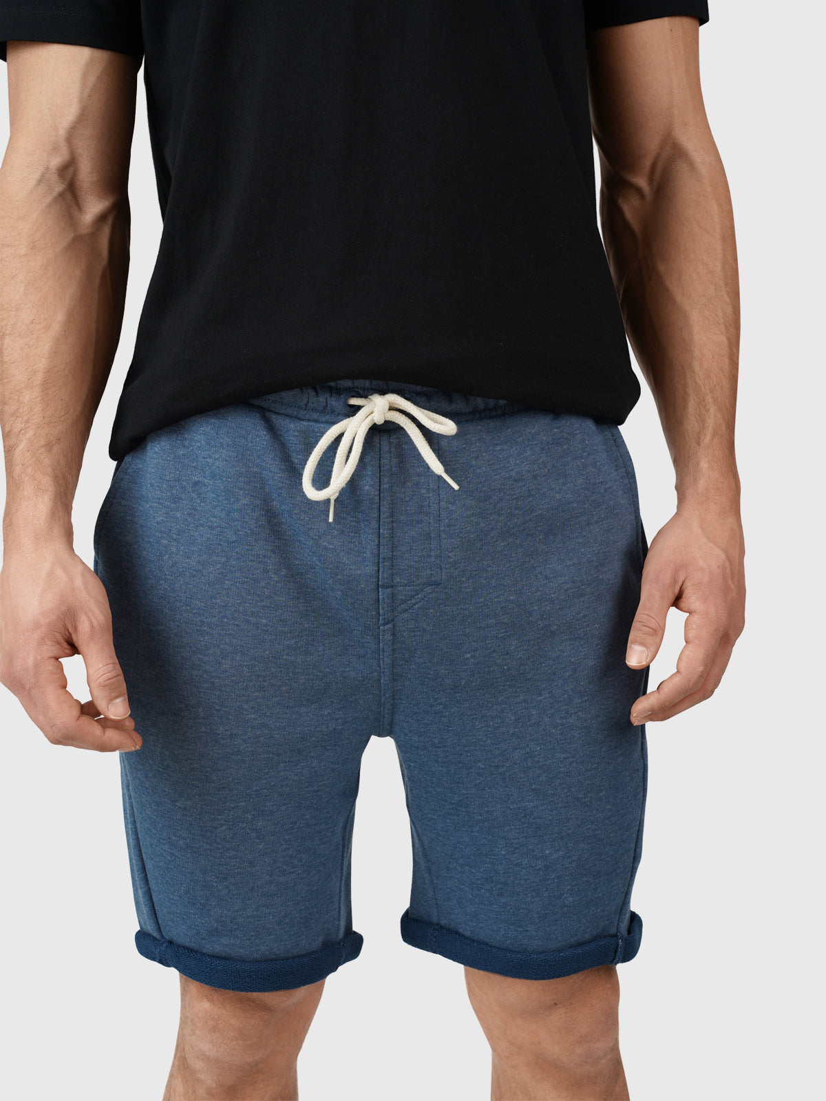 Salvino Herren Sweat Short | Blau