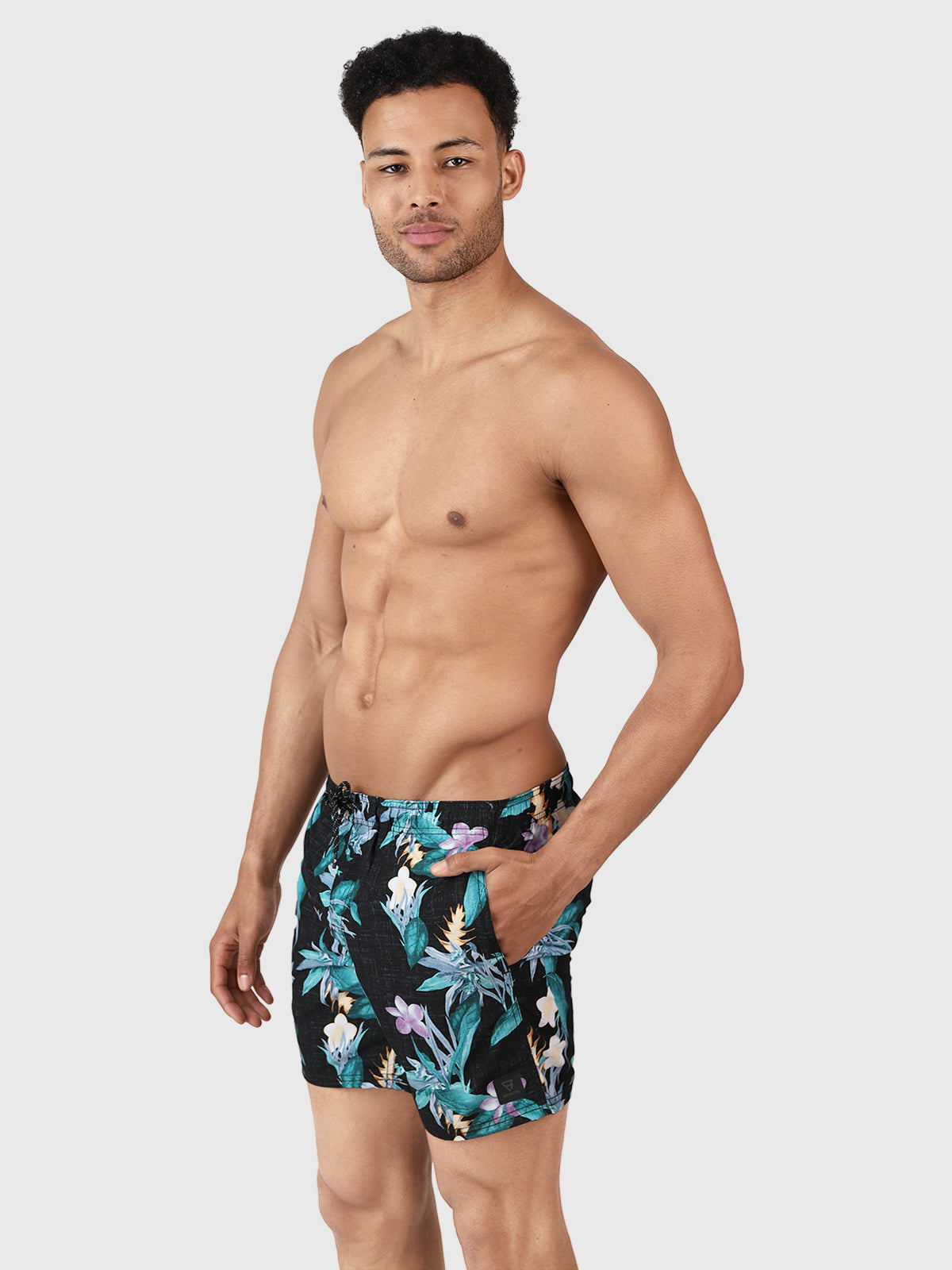 Cruneco-AO Herren Badehose | Schwarz