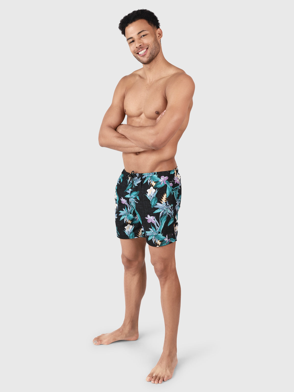 Cruneco-AO Men Swim Shorts | Black