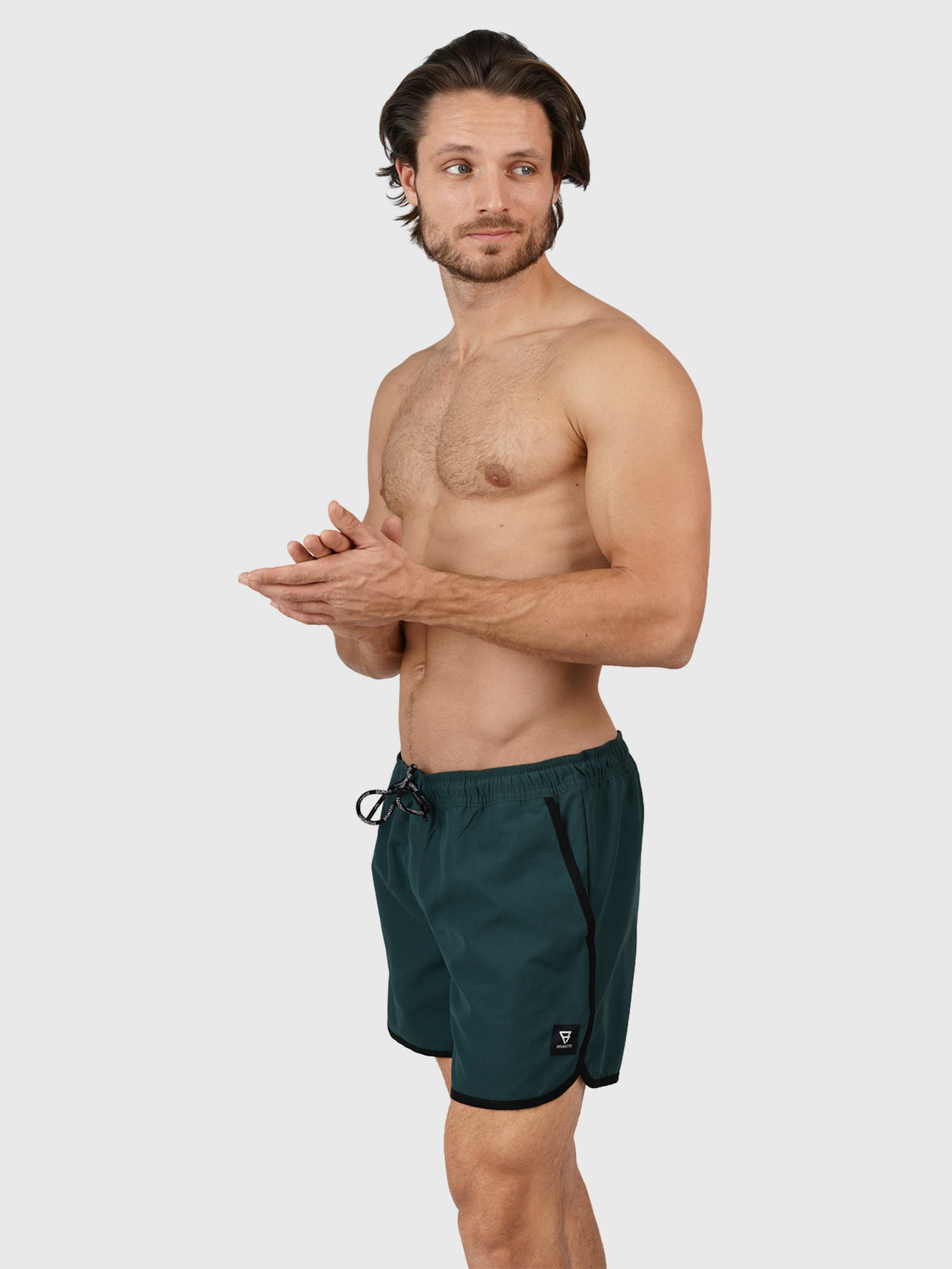 Lazon Men Short Swim Shorts | Green