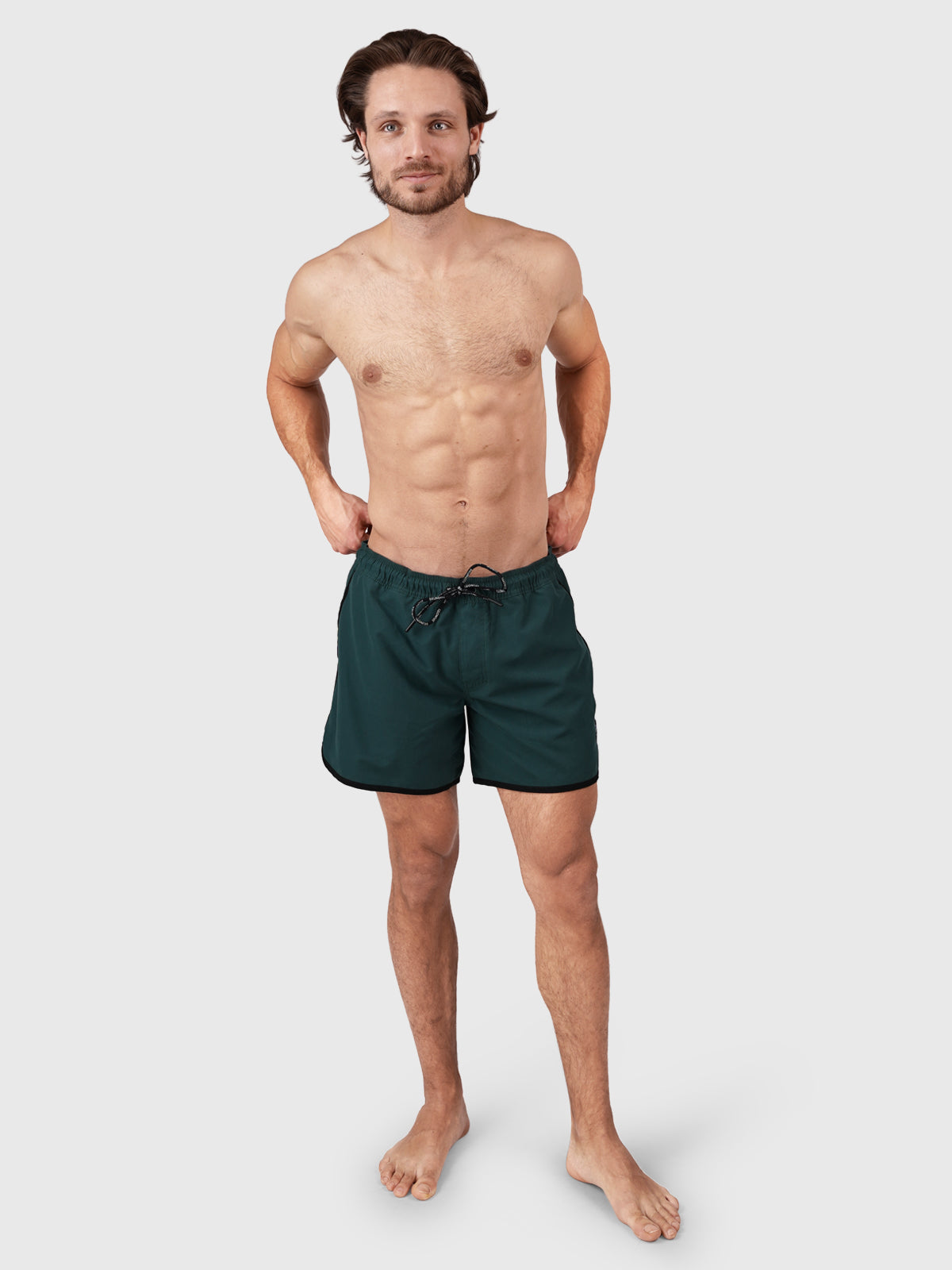 Lazon Men Short Swim Shorts | Green