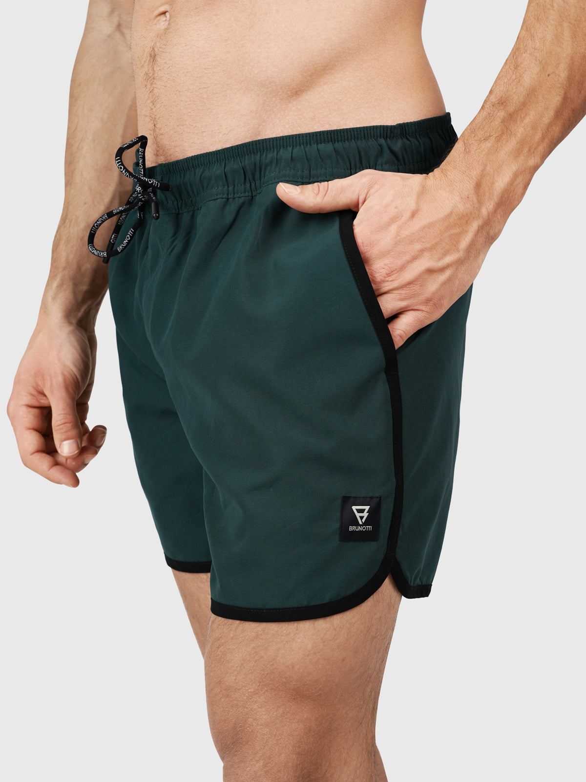 Lazon Men Short Swim Shorts | Green