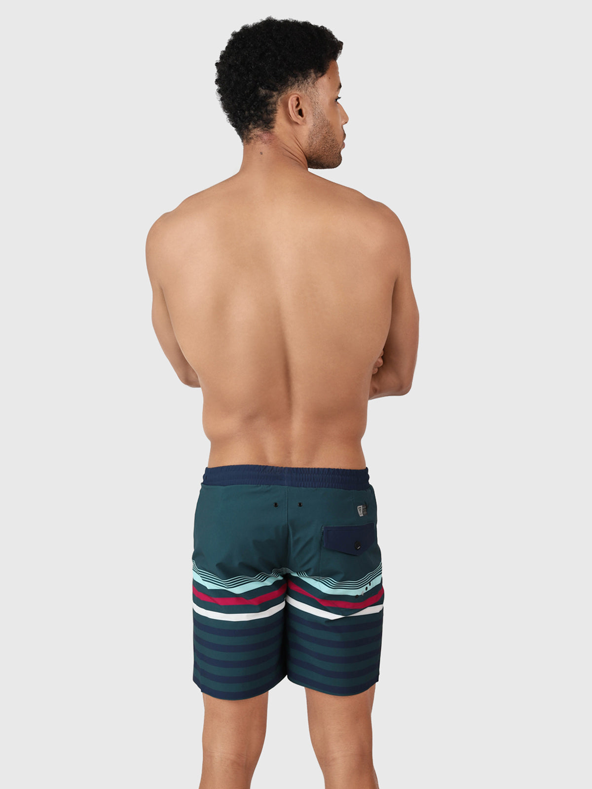 Perths Herren Badeshorts Lang | Grün