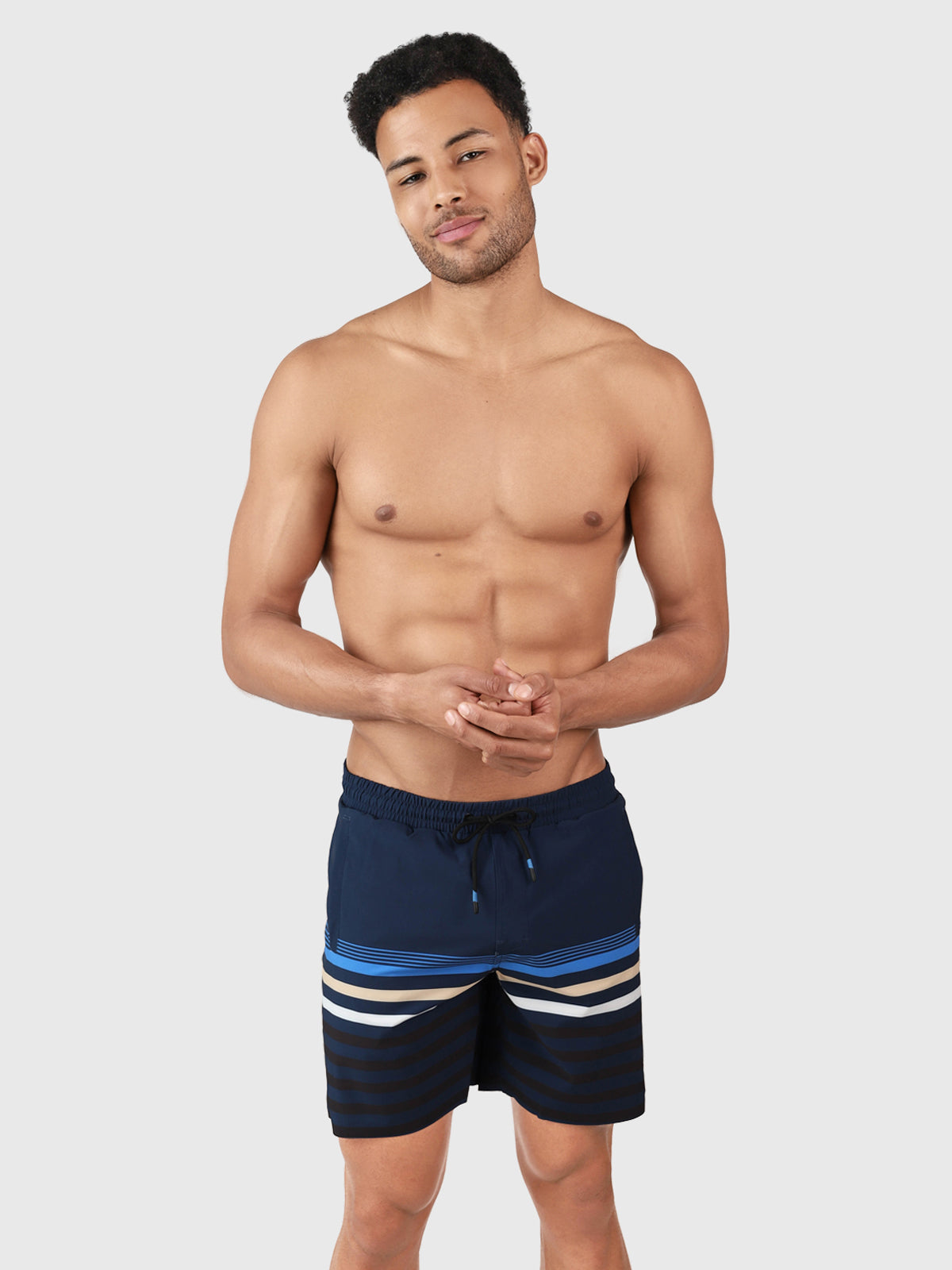 Perths Men Long Swim Shorts | Blue