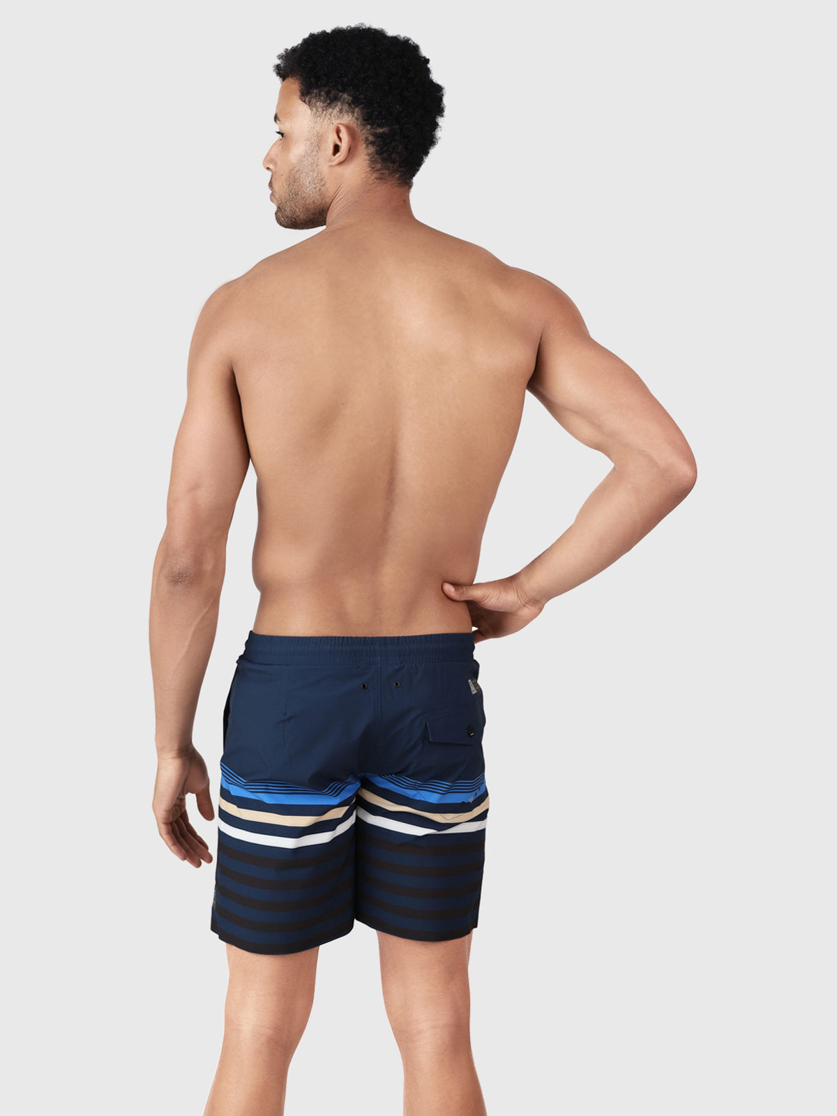 Perths Men Long Swim Shorts | Blue