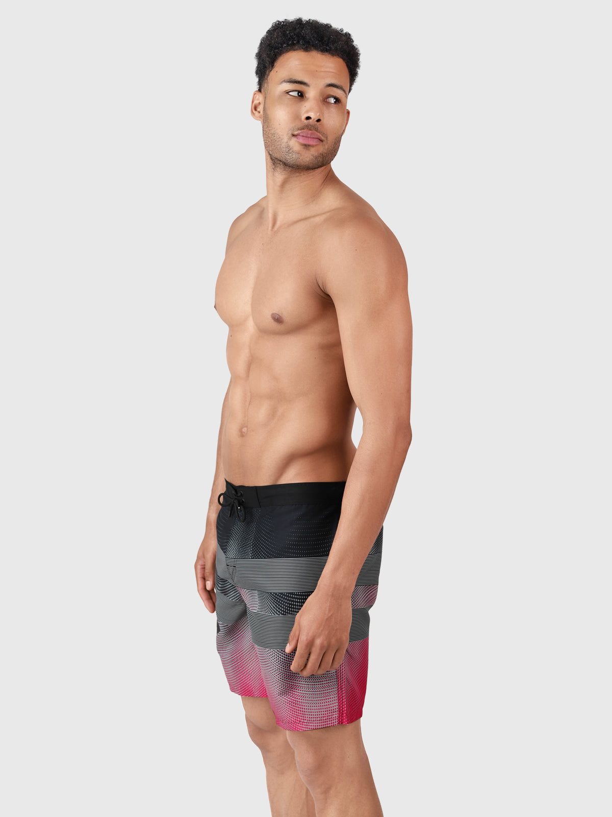 Archal Men Long Swim Shorts | Red