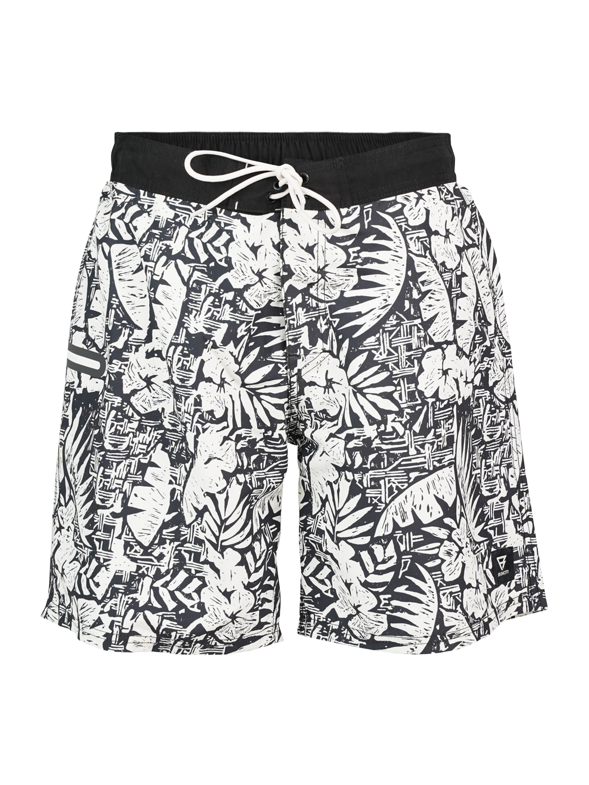 Thone Men Long Swim Shorts | Black