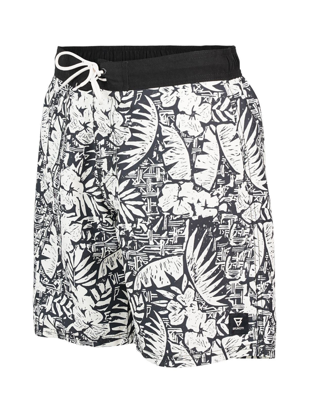 Thone Men Long Swim Shorts | Black