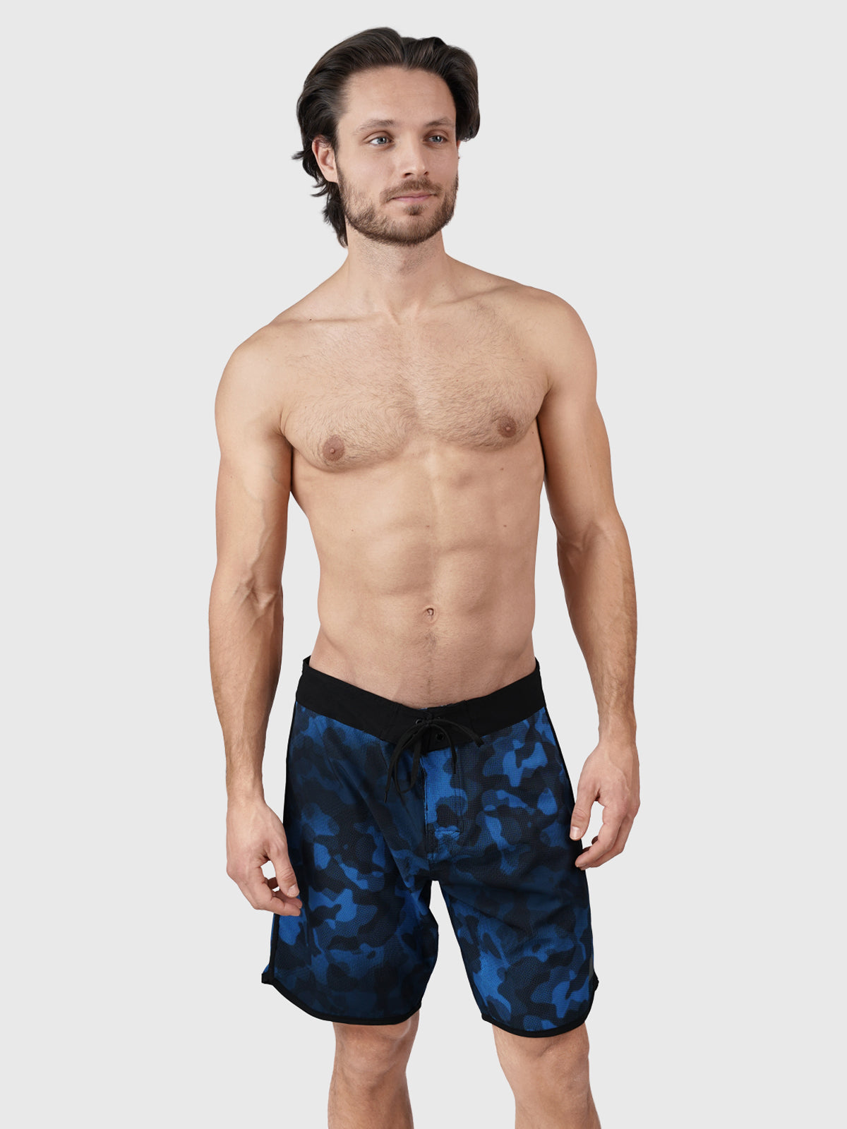 Thone Men Long Swim Shorts | Blue