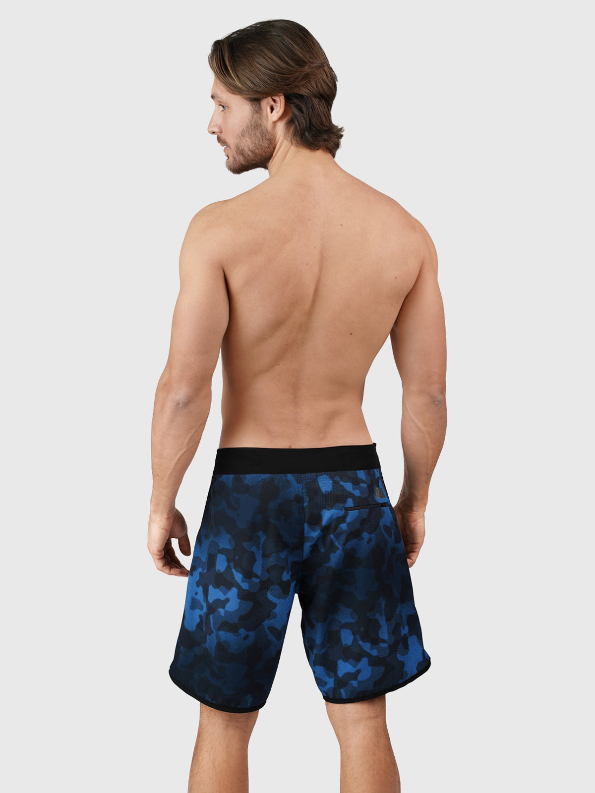 Thone Men Long Swim Shorts | Blue