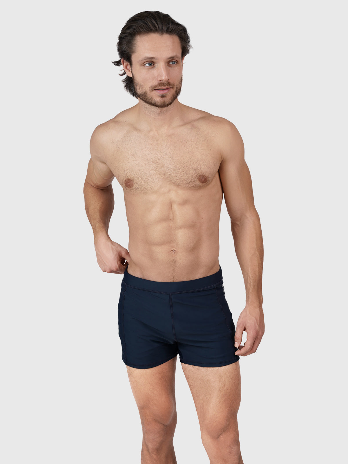 Samier-Logo Men Swim Trunks | Blue