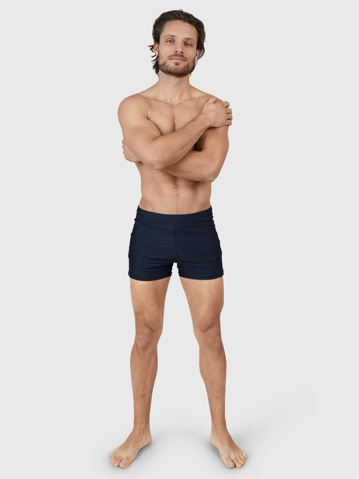 Samier-Logo Men Swim Trunks | Blue