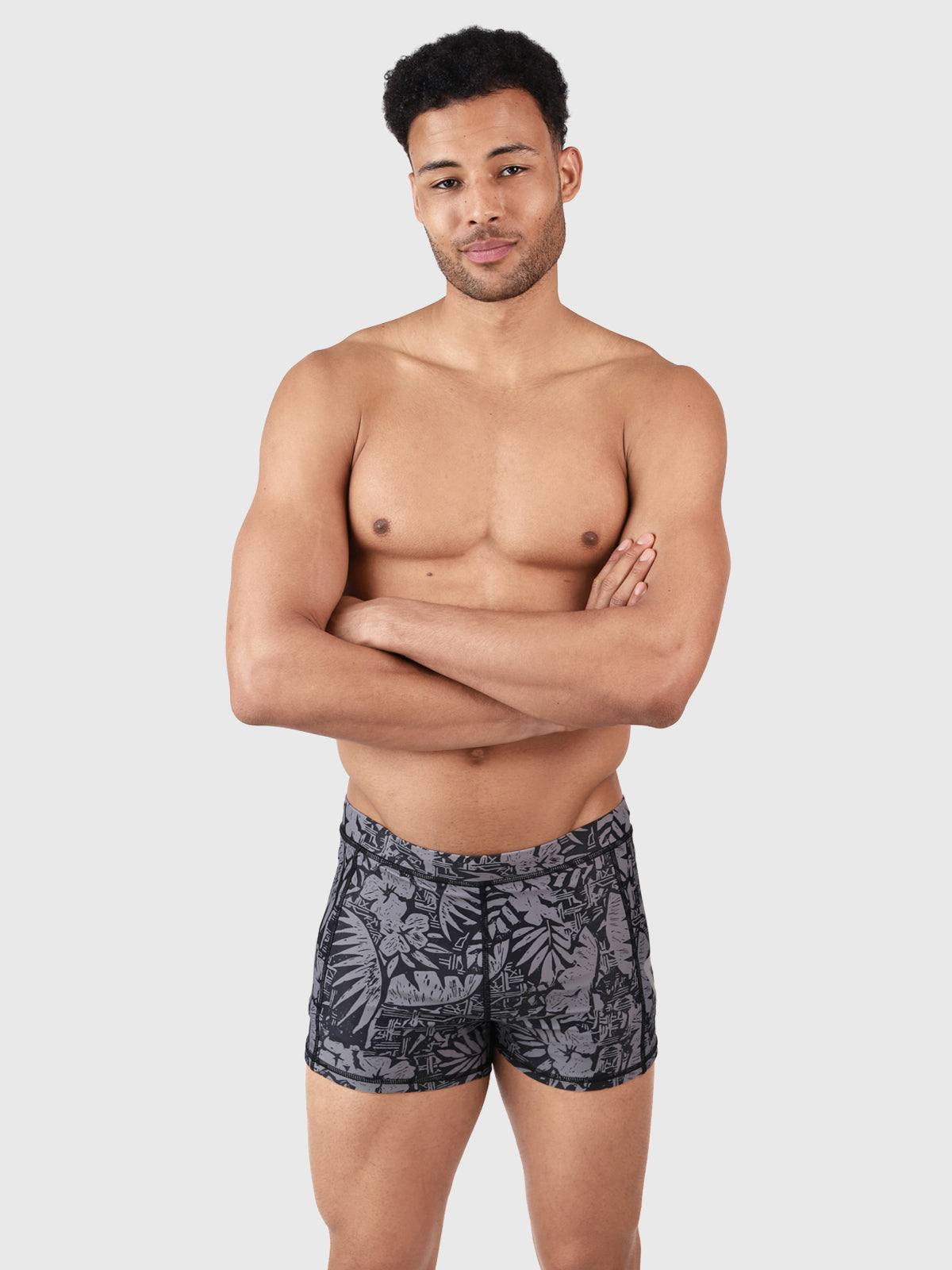 Samier-AO Herren Badehose | Grau