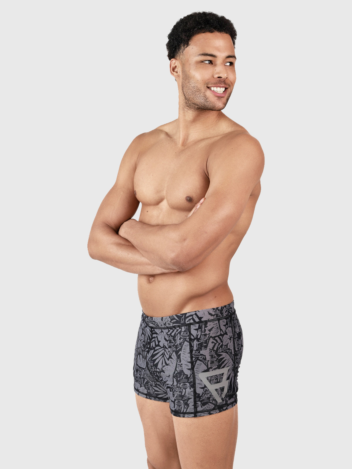 Samier-AO Men Swim Trunks | Grey