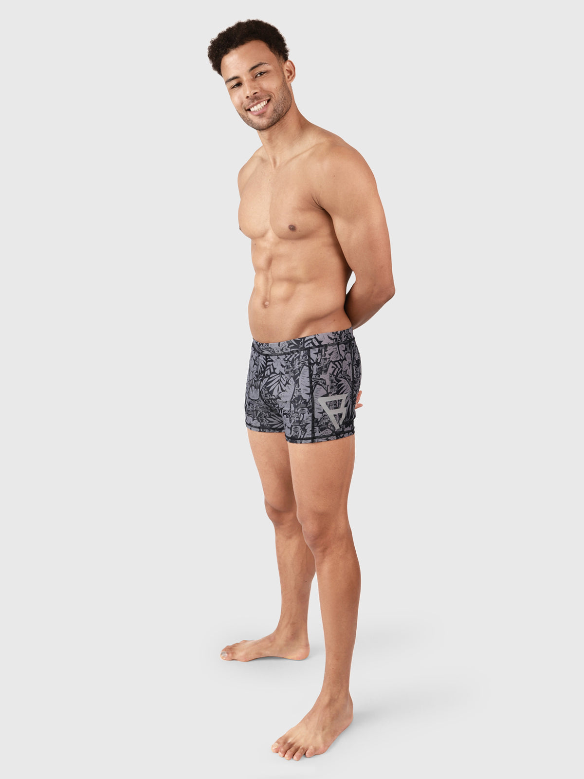 Samier-AO Men Swim Trunks | Grey