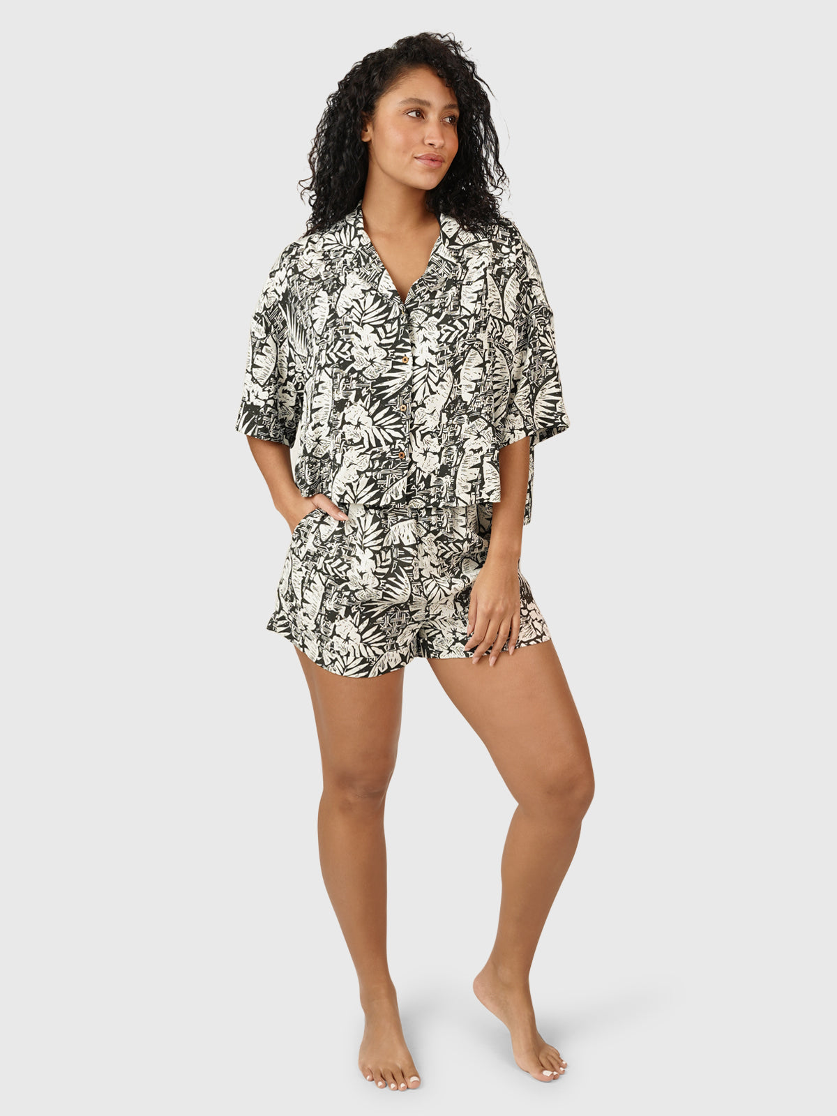 Rilee-Hawai Dames Shirt | Zwart