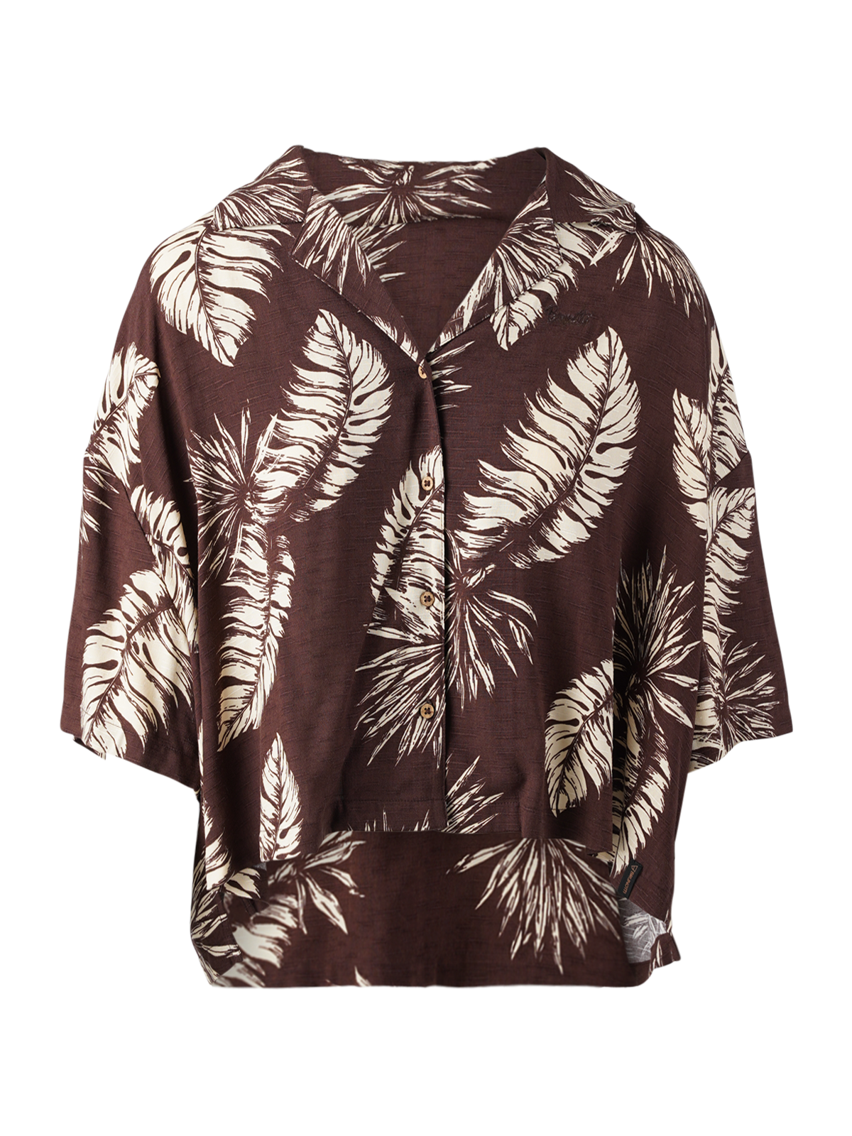 Rilee-Palm Dames Shirt | Bruin