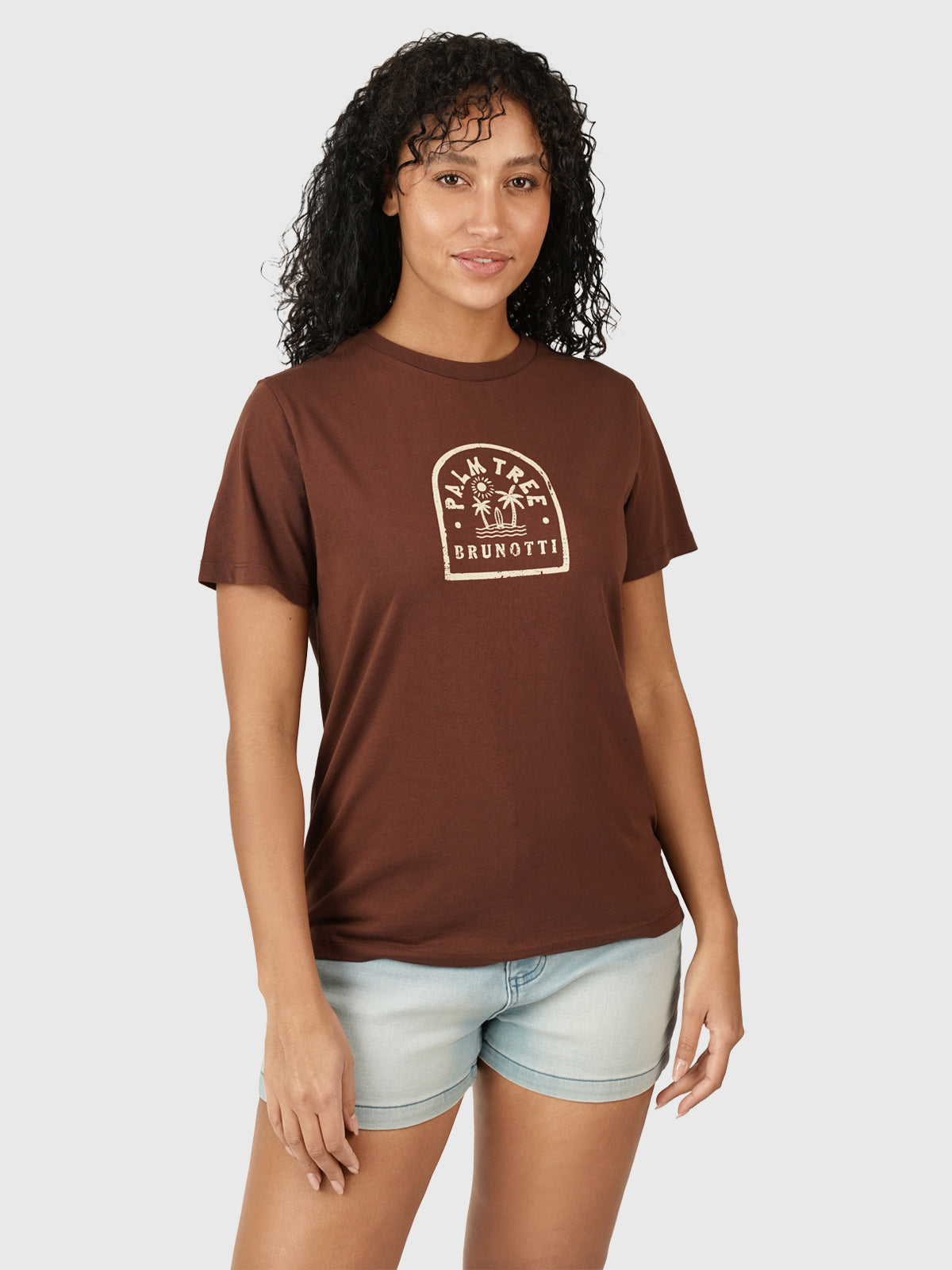 Mathilde Dames T-shirt | Bruin