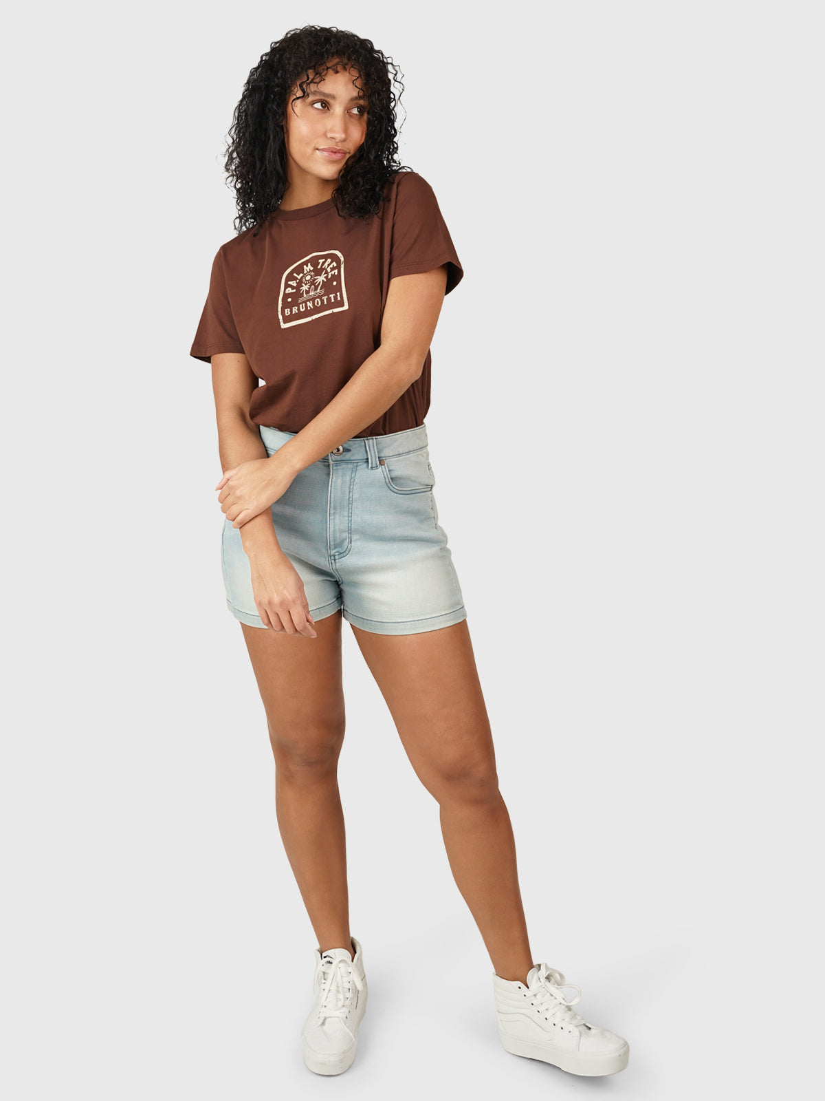 Mathilde Dames T-shirt | Bruin