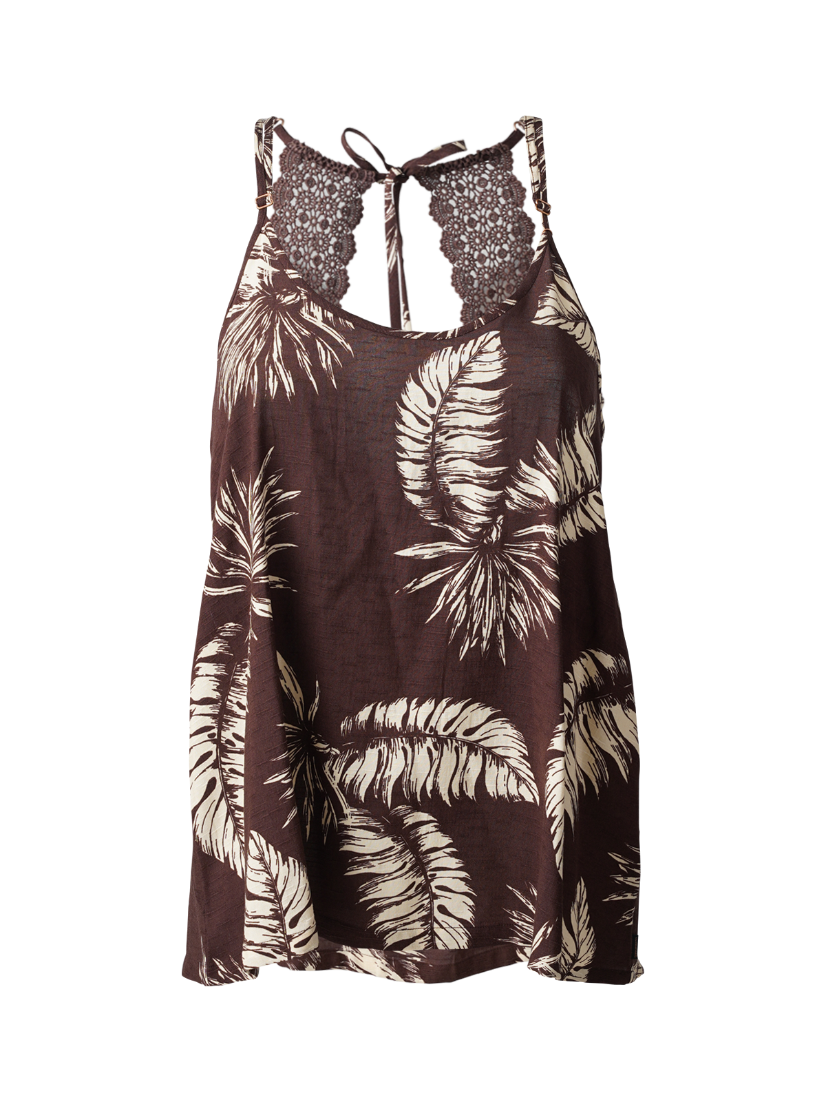 Tanya-Palm Women Top | Brown