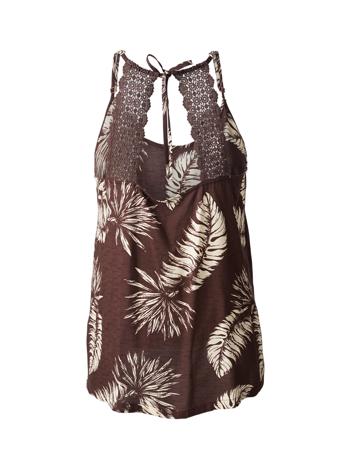 Tanya-Palm Women Top | Brown