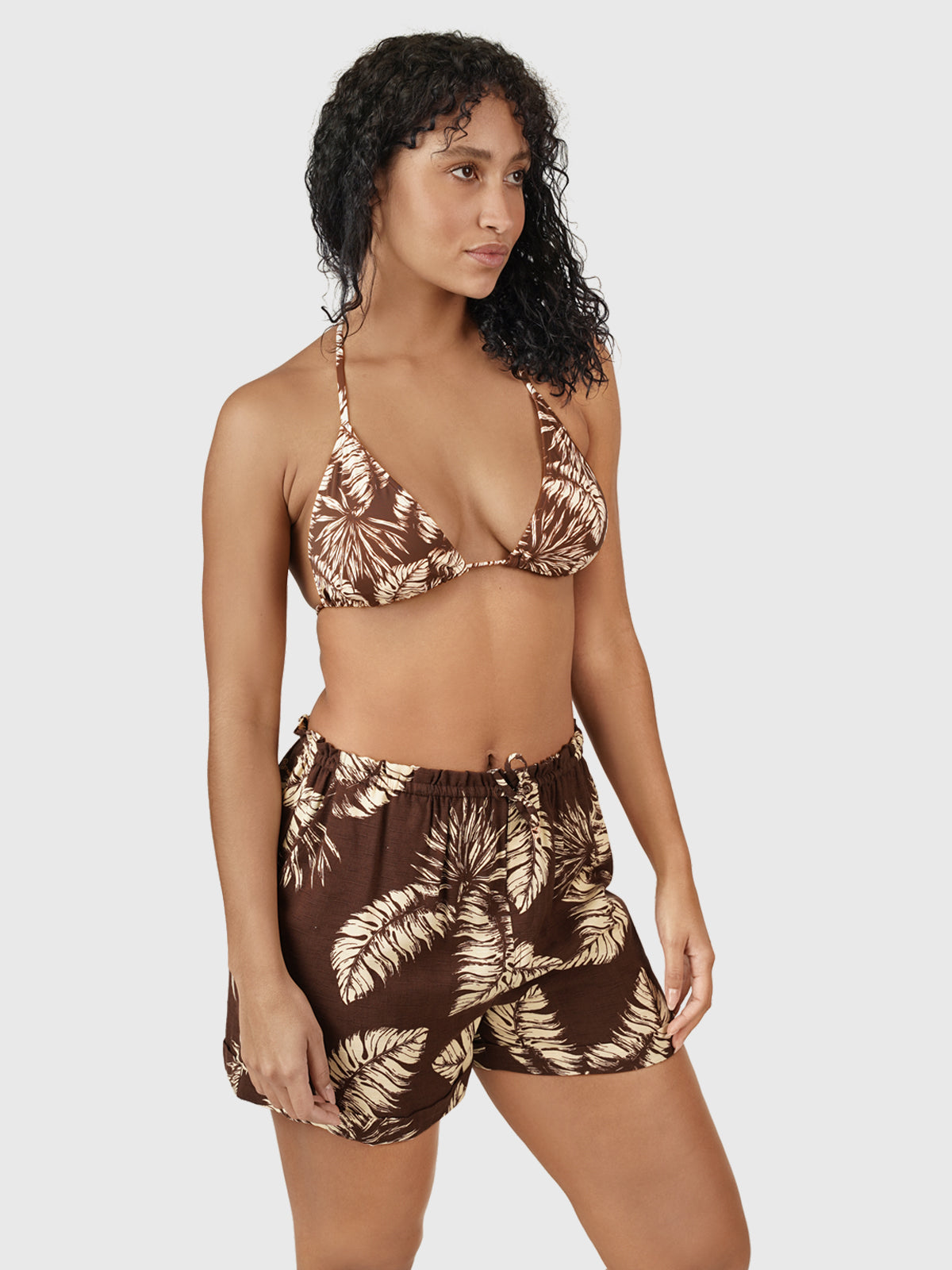 Essie-Palm Women Shorts | Brown