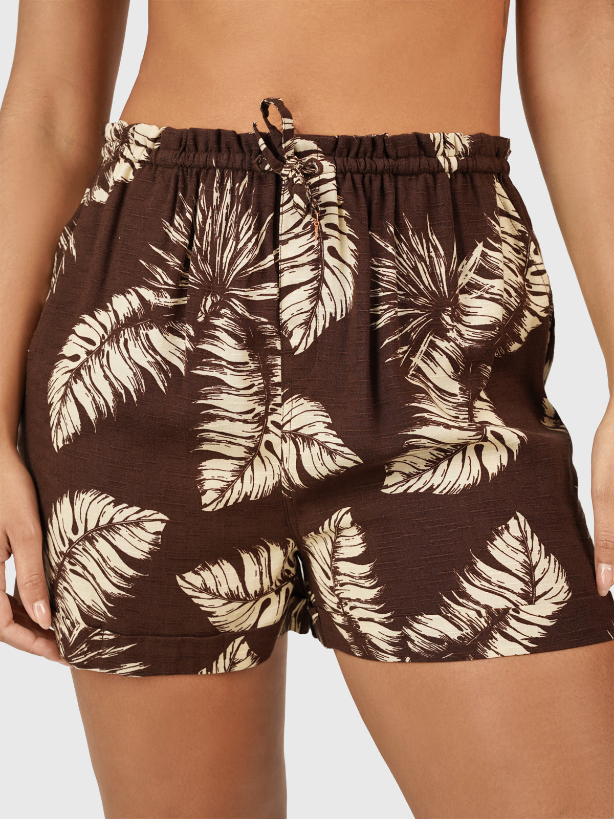 Essie-Palm Women Shorts | Brown